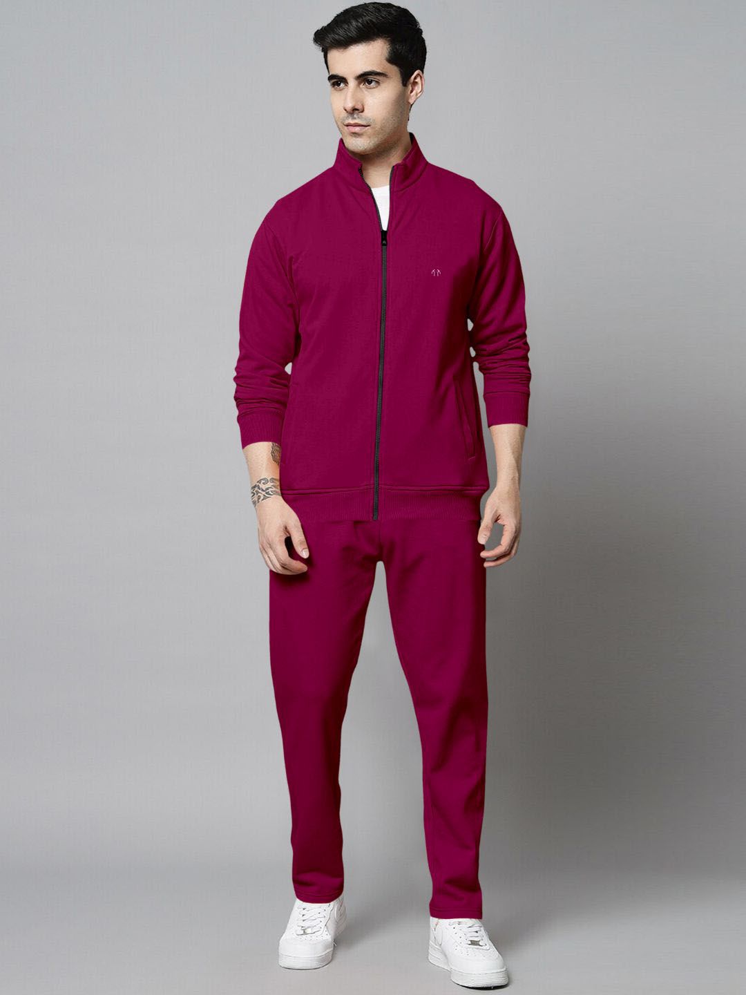 Triptee Men Maroon Tracksuits-picture-32