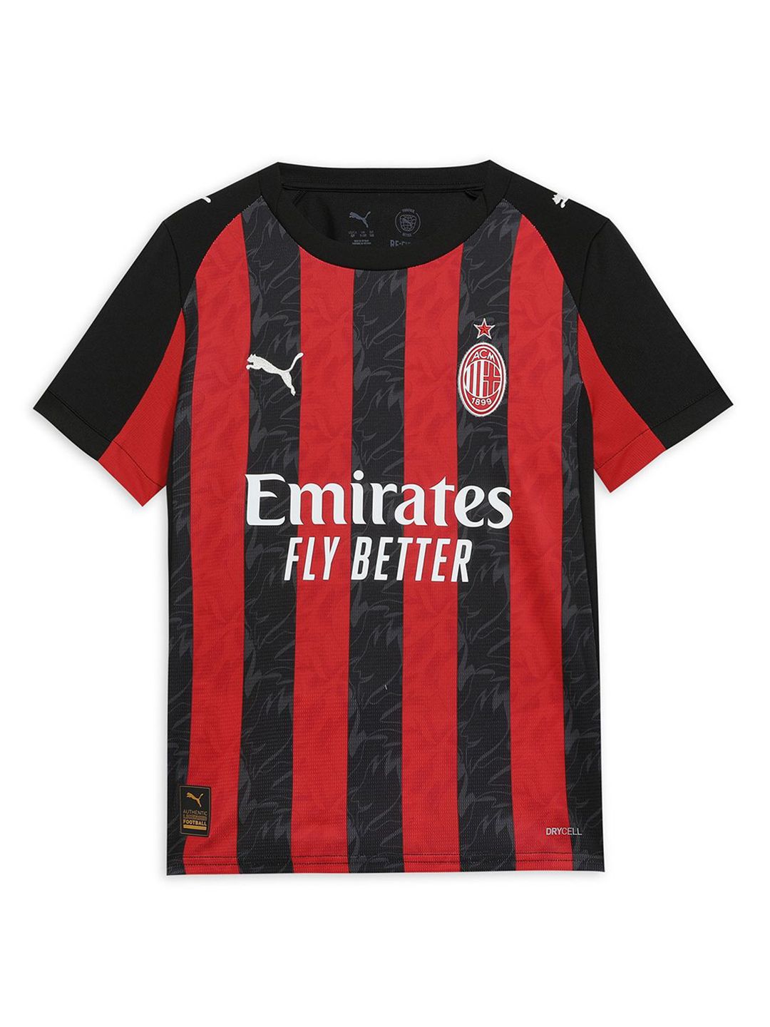 Puma AC Milan 25/26 Home Replica Kids Striped Jersey Tshirt-picture-17