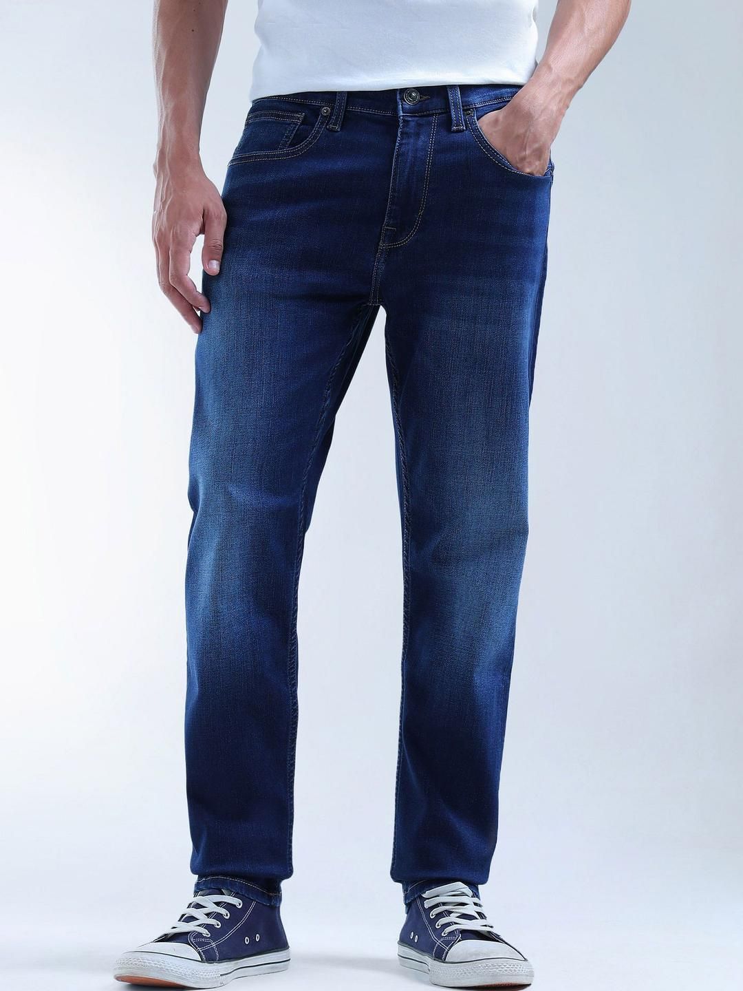 Flying Machine Men Slim Fit Mid-Rise Light Fade Jeans-picture-40