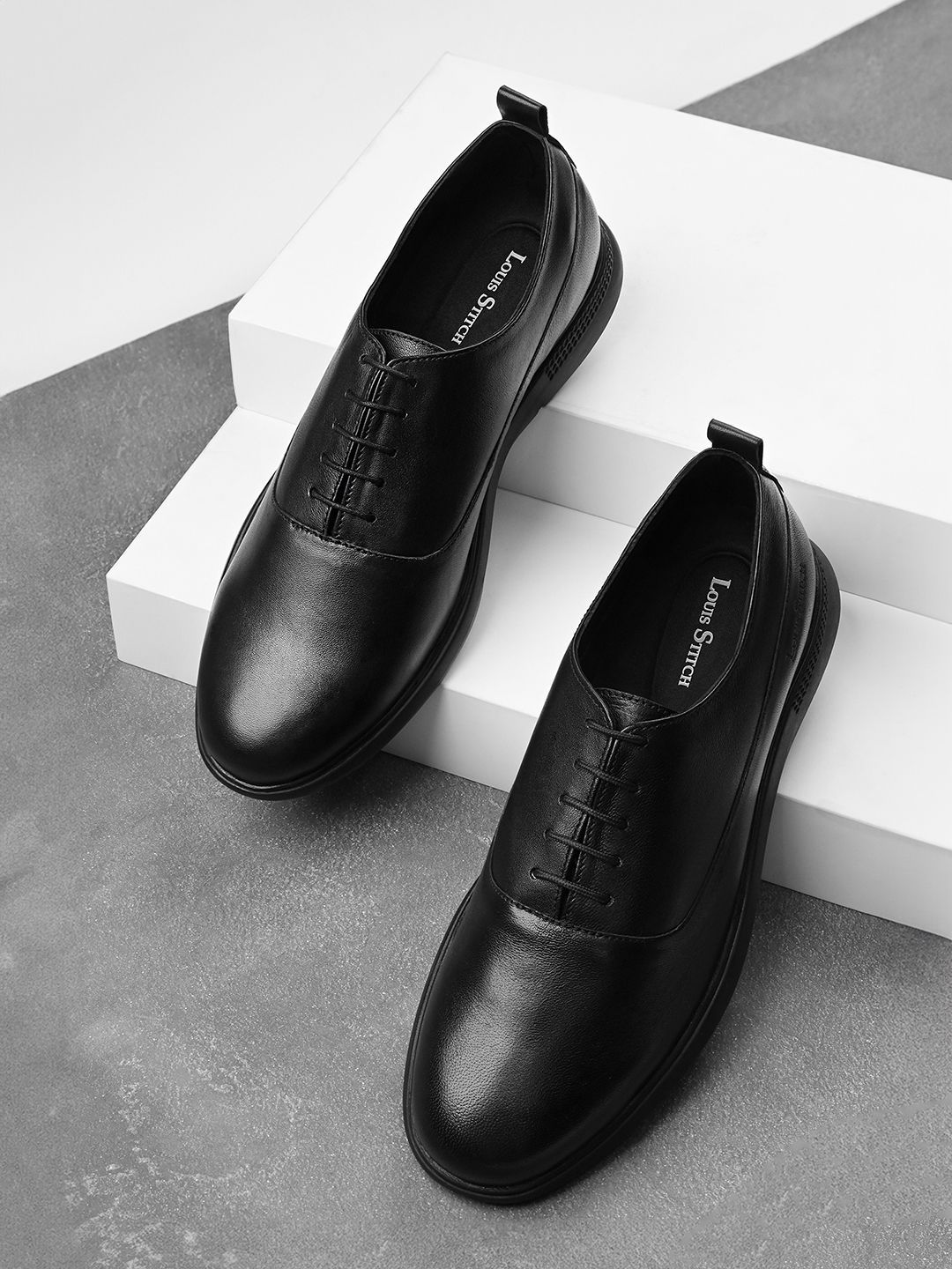 LOUIS STITCH Men Lace-Ups Leather Derbys-image-33
