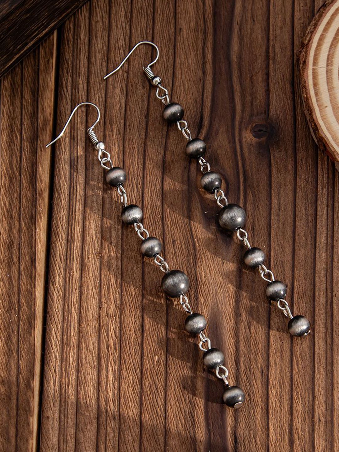StyleCast x Revolte Silver-Plated Artificial Beaded Spherical Shaped Drop Earrings-picture-29