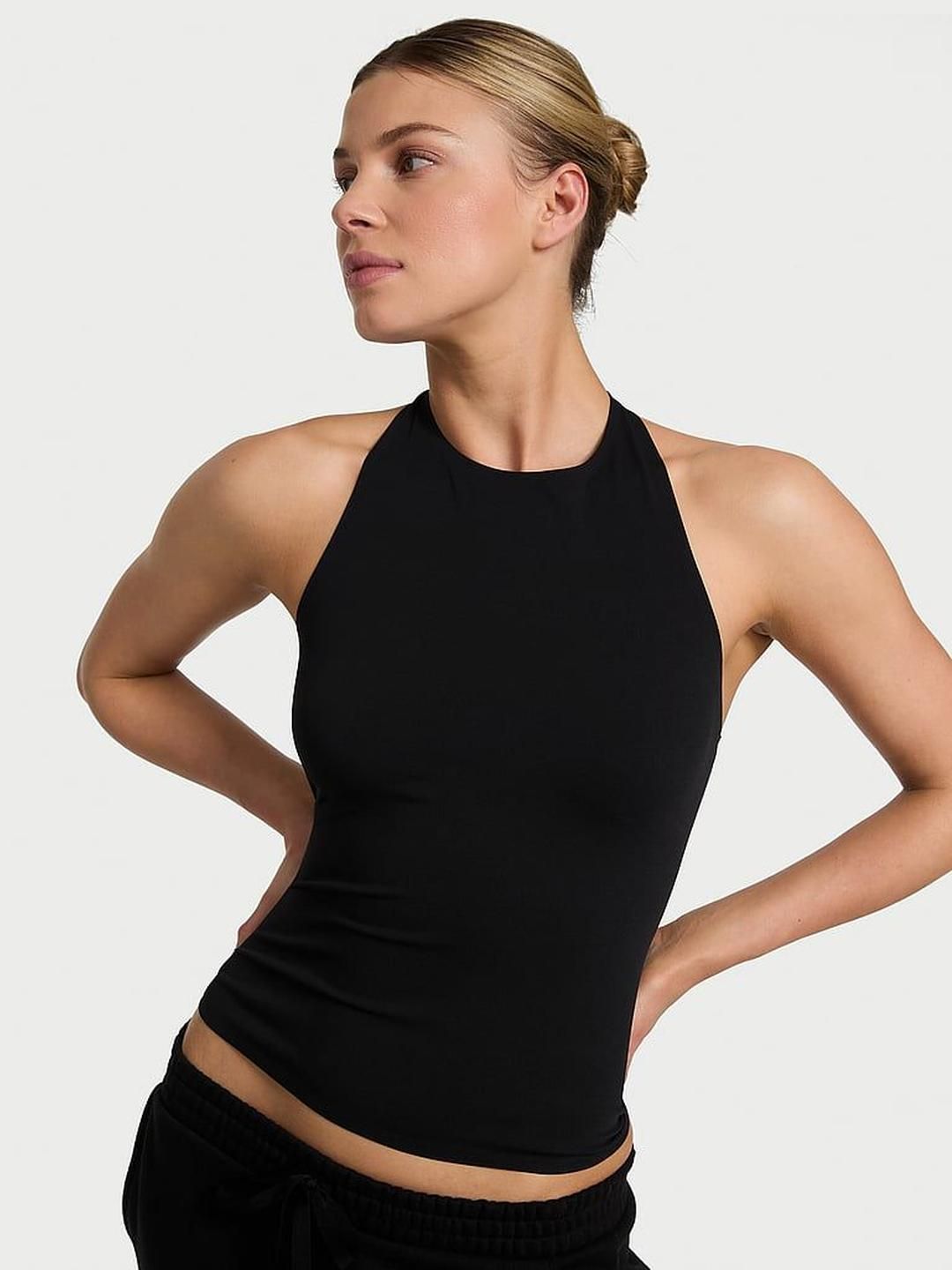 Victoria's Secret Women Round Neck Fitted Crop Top-picture-10