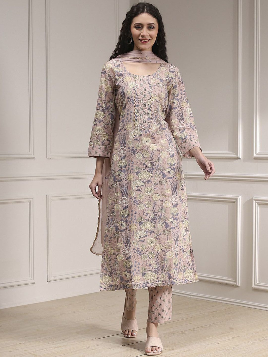 Biba Pure Cotton Unstitched Dress Material