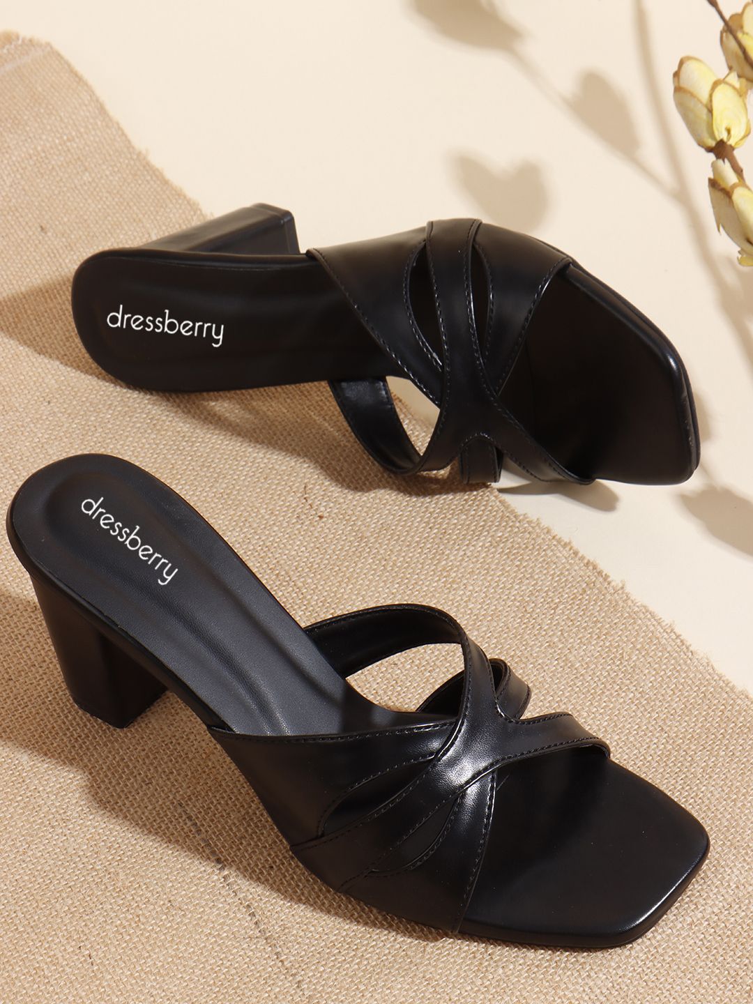 DressBerry Party Block Sandals with Bows-image-38