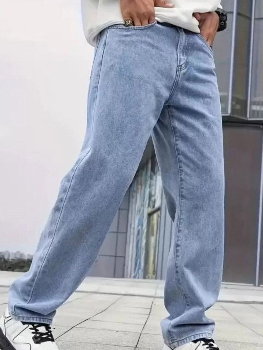 MAAHIT Men Mid-Rise Light Fade Stretchable Jeans-picture-37