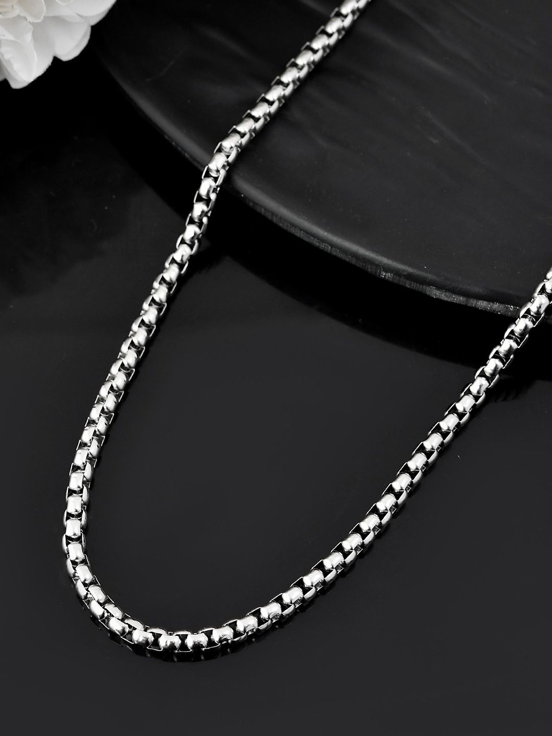 VOJ Men Brass Silver-Plated Chain-picture-13