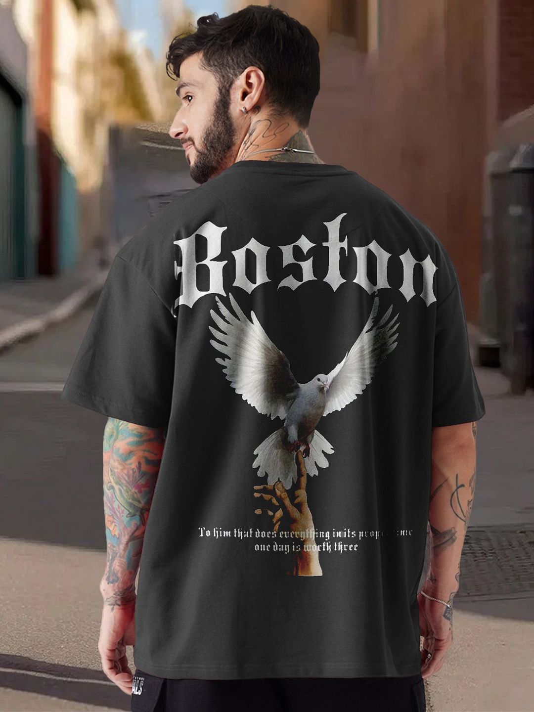 Force Men Graphic Printed Round Neck Relaxed Fit T-shirt-picture-30