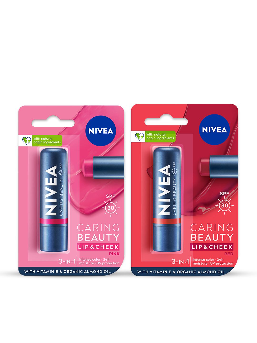 Nivea Set Of 2 Caring Beauty SPF 30 Lip & Cheek Tint With Vitamin E - 4.8g Each-picture-46