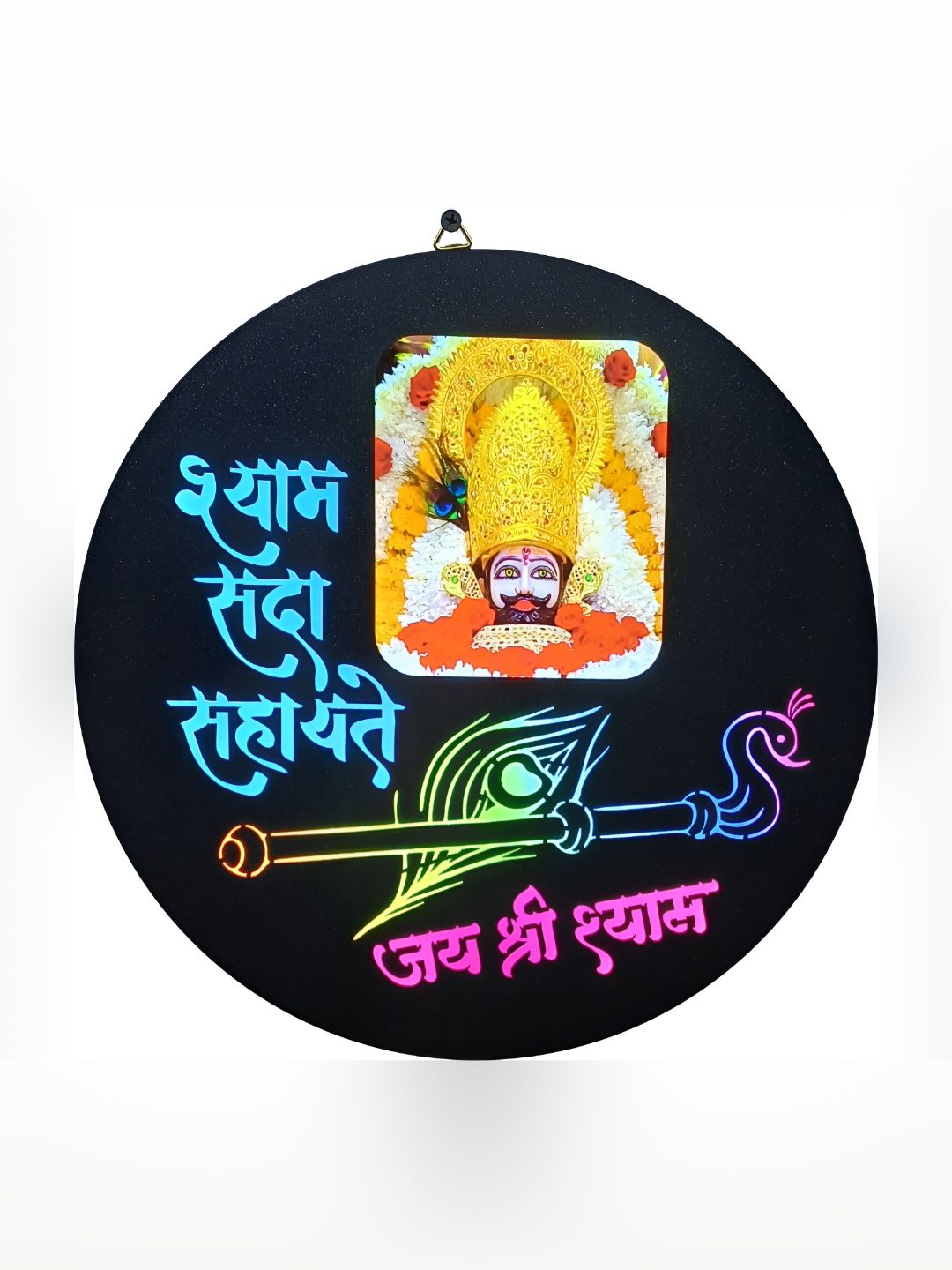 SHRI KHATU SHYAM CREATION Black & Blue Religious Printed Wall Photo Frame-picture-12