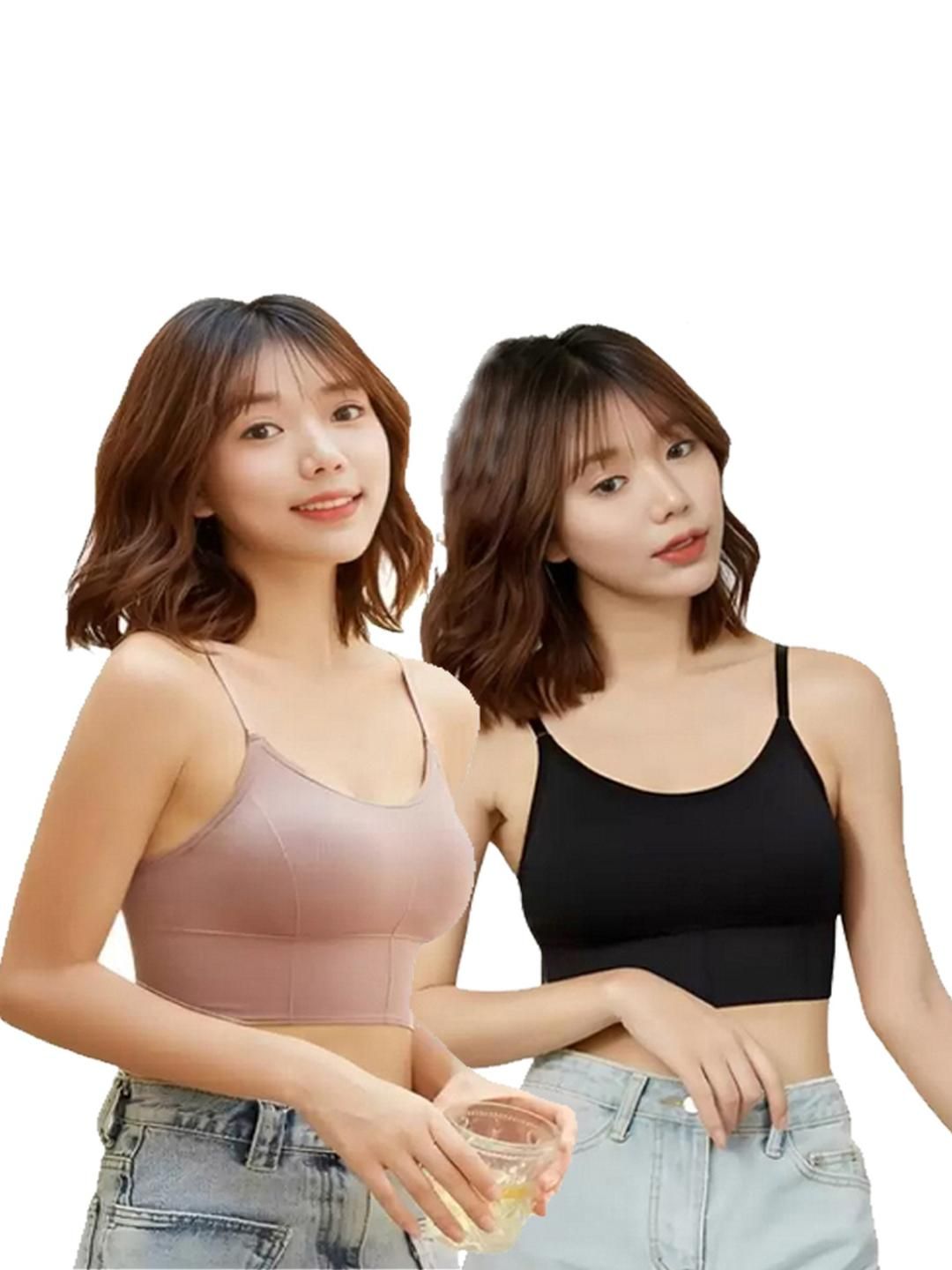 BRAAFEE Set of 2 Full Coverage Lightly Padded Cotton Bra