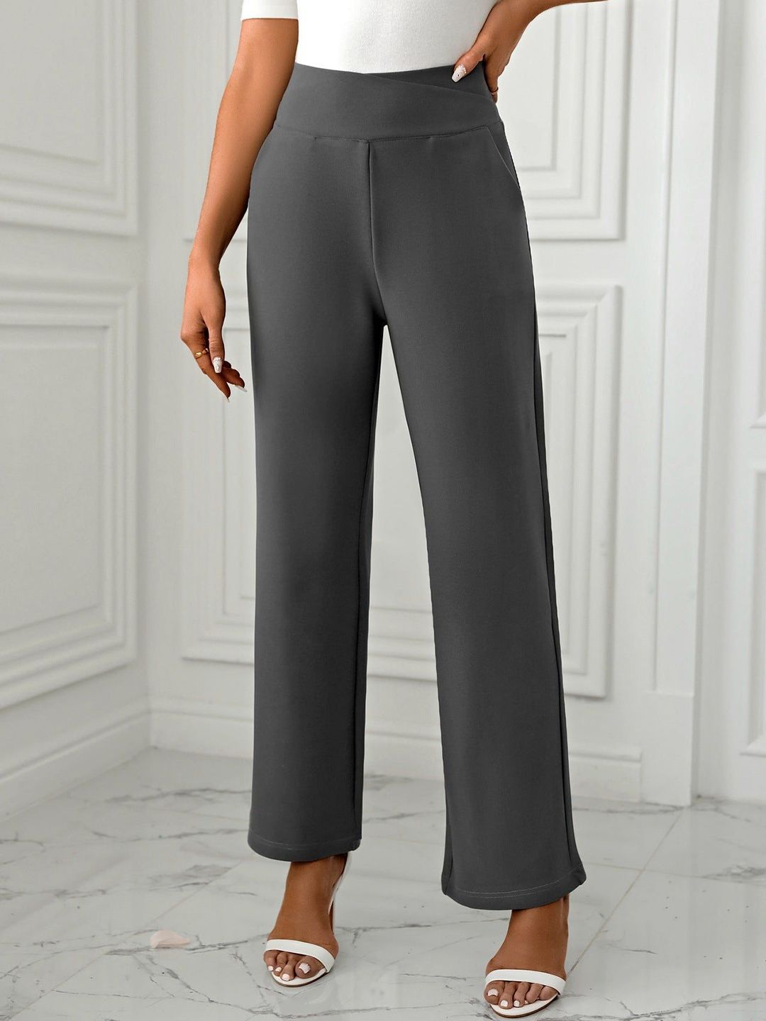 Outzidr Women Straight Fit Trousers-picture-29