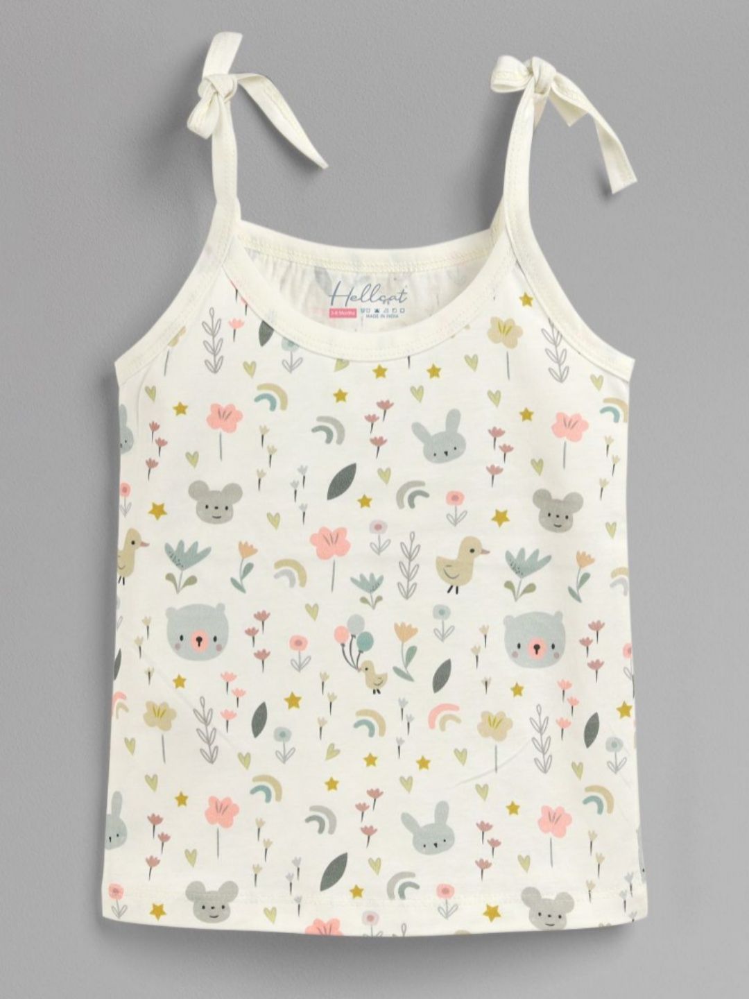 HELLCAT Infants Pack Of 3 Printed Shoulder Strap Pure Cotton Jhablas-picture-32