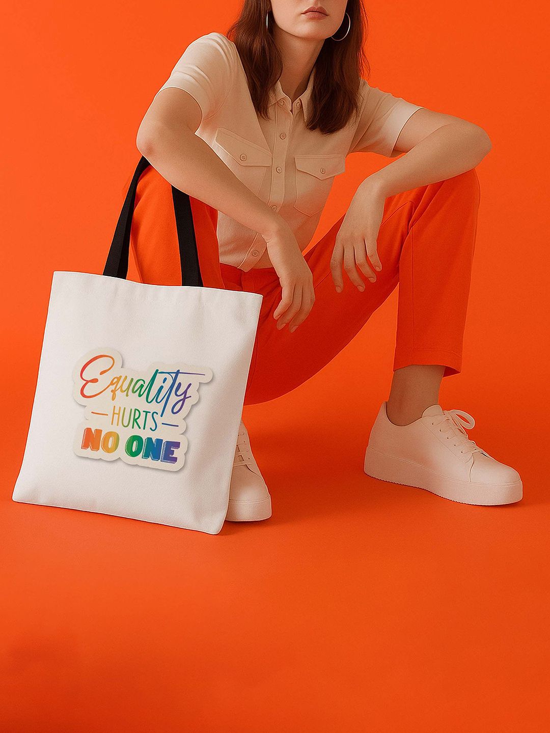 ARTBUG Printed Shopper Tote Bag-image-5
