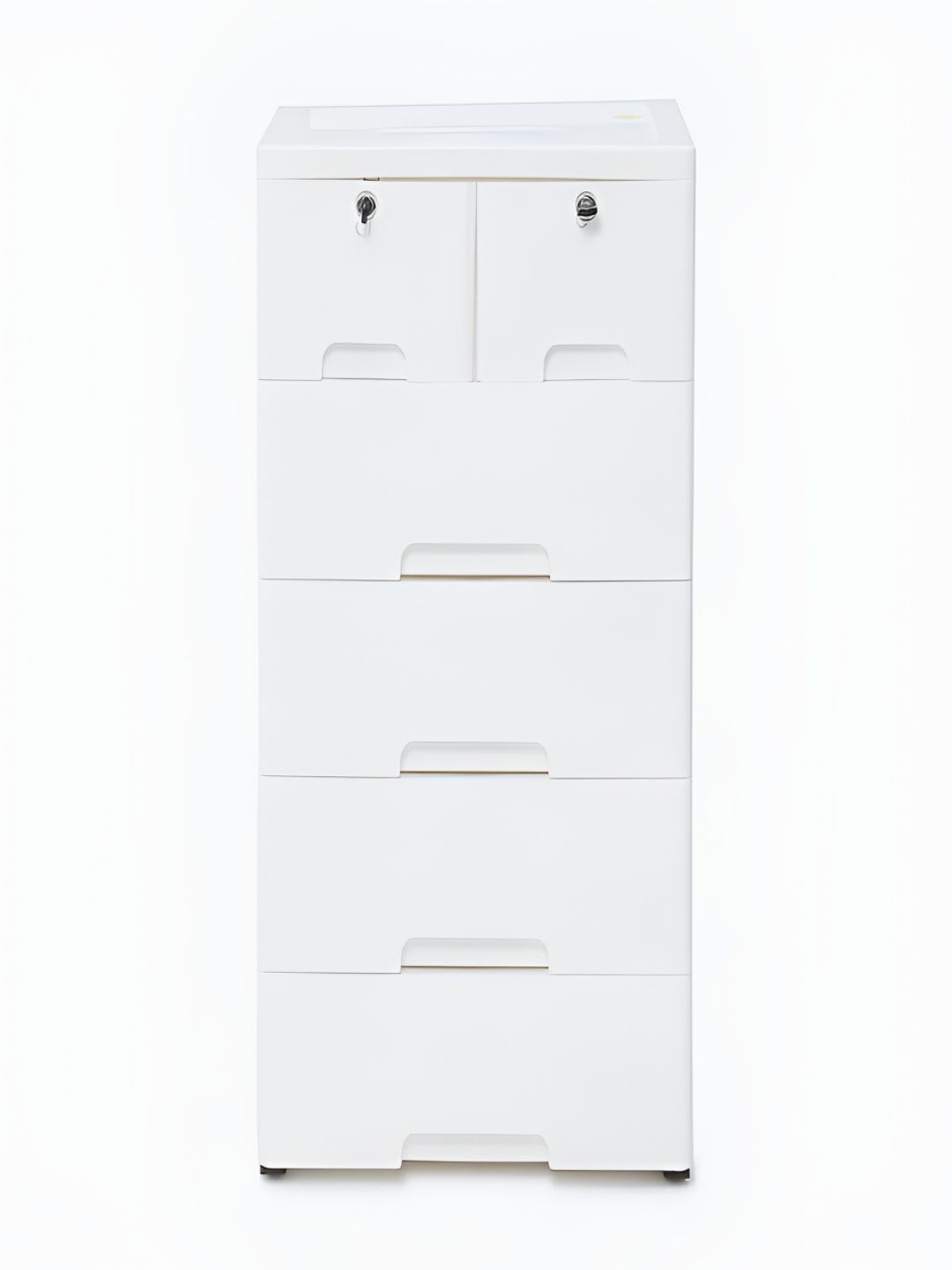 The Tickle Toe Kids White Durable & Eco-Friendly 6-Chest Of Storage Drawer