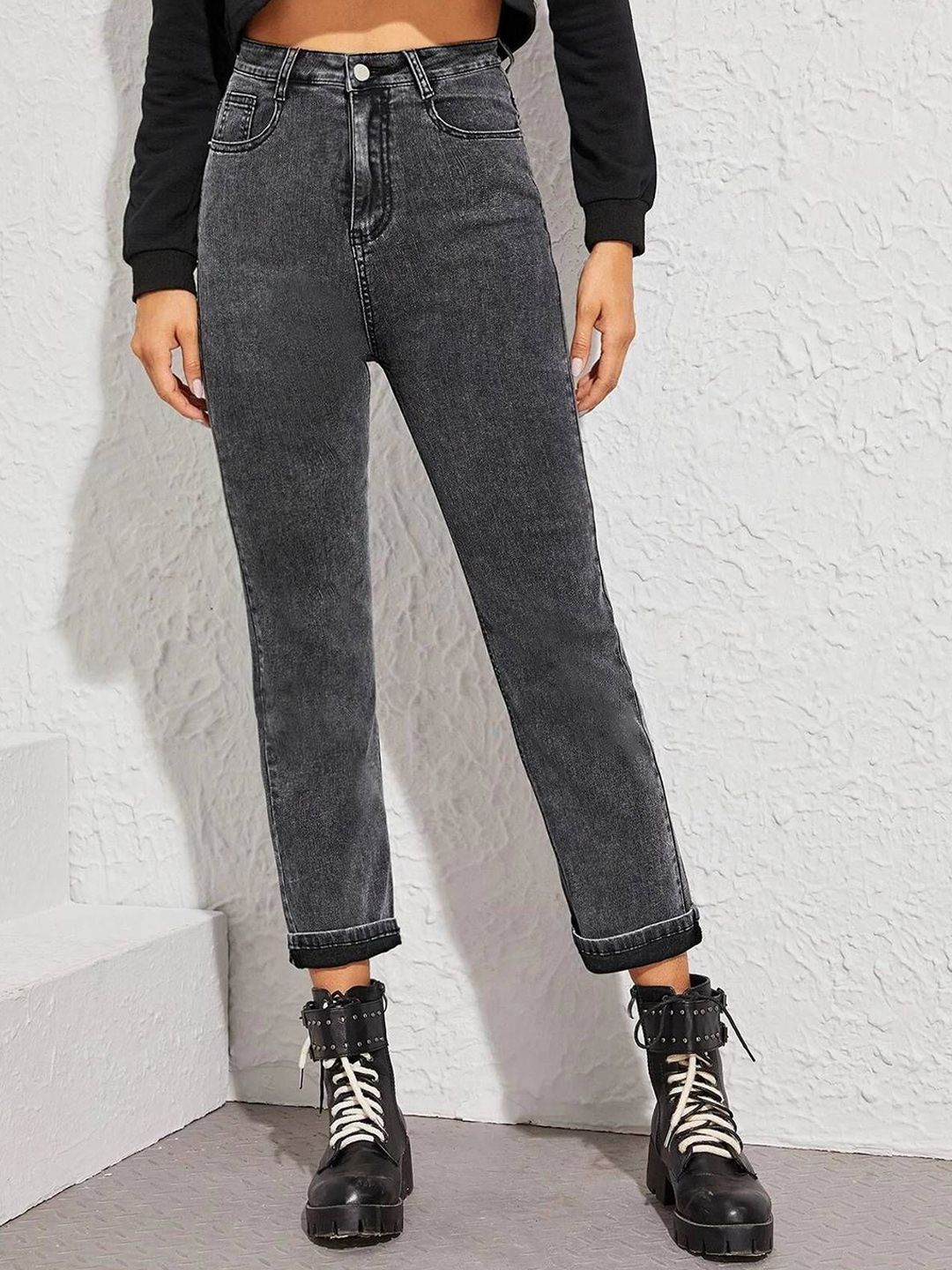 Stylecast X Kotty Women Regular Fit High-Rise Cotton Stretchable Jeans-picture-12