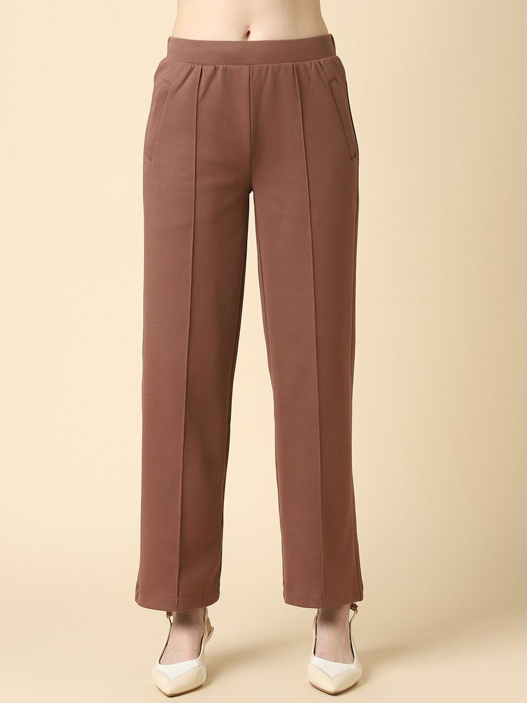 Van Heusen Athleisure Women Functional Pocket Wide Leg Pleated Trousers-picture-16