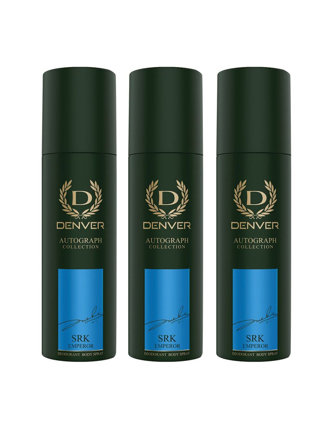 Denver Men Set of 3 SRK Emperor Autograph Collection Deodorants - 140 ml Each-picture-3