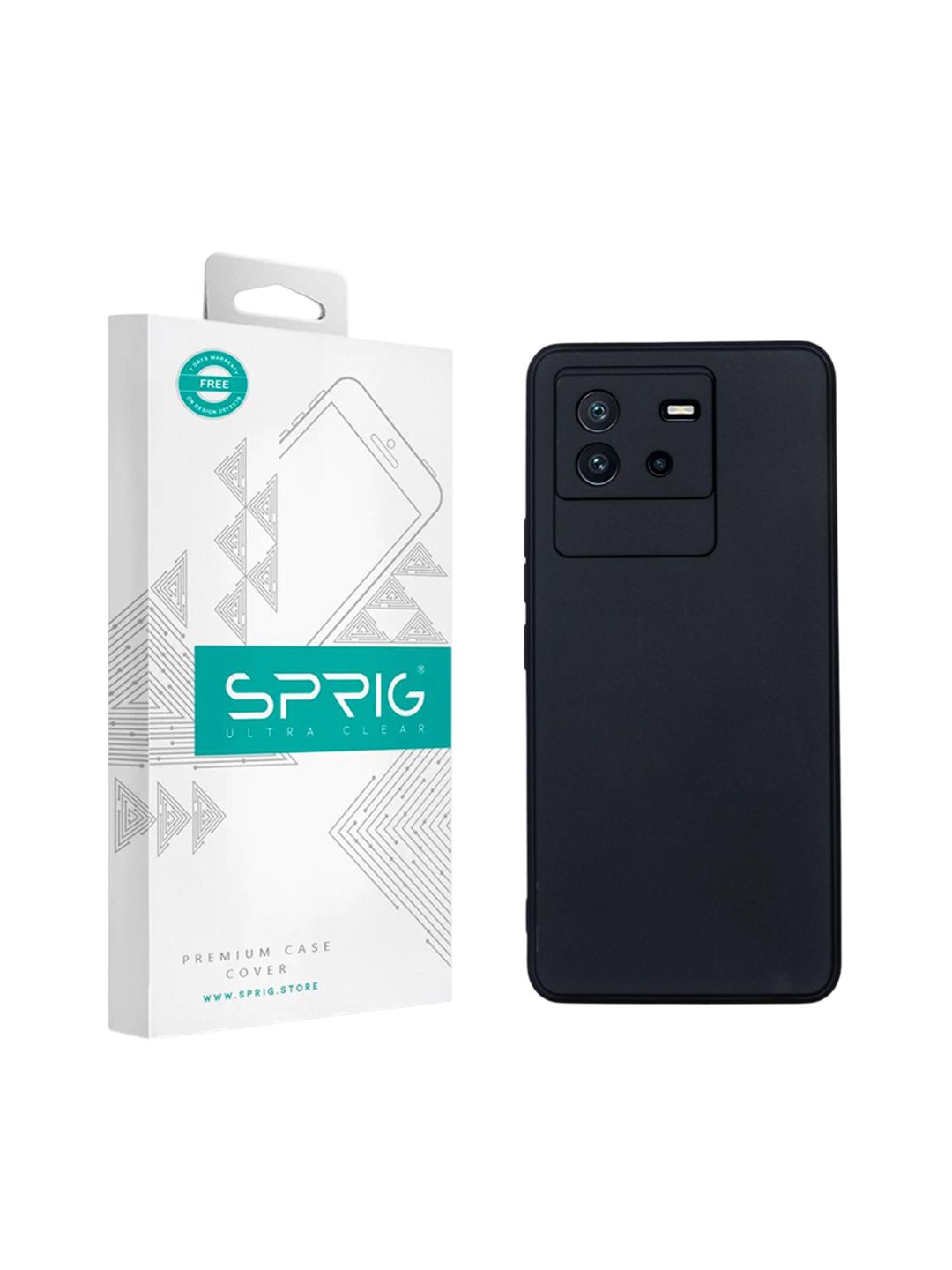 SPRIG Unisex Solid IQOO Neo 6 5G Impact Resistant Back Case-picture-31