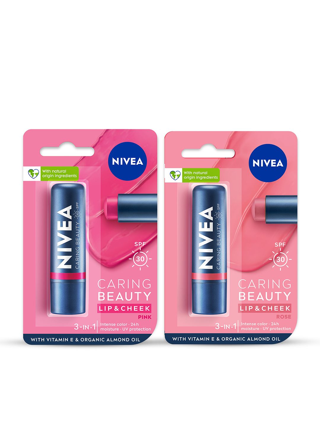 Nivea Set Of 2 Caring Beauty SPF 30 Lip & Cheek Tint With Vitamin E - 4.8g Each-picture-14
