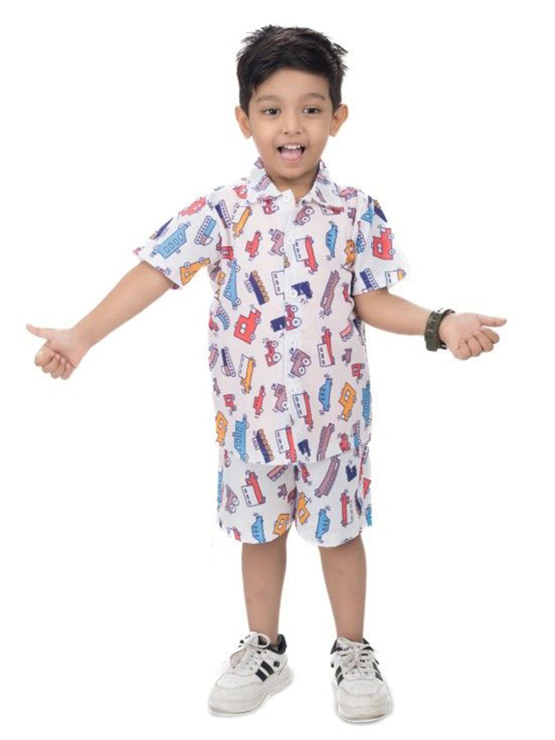 NEW GEN Boys Printed Shirt with Shorts-picture-39
