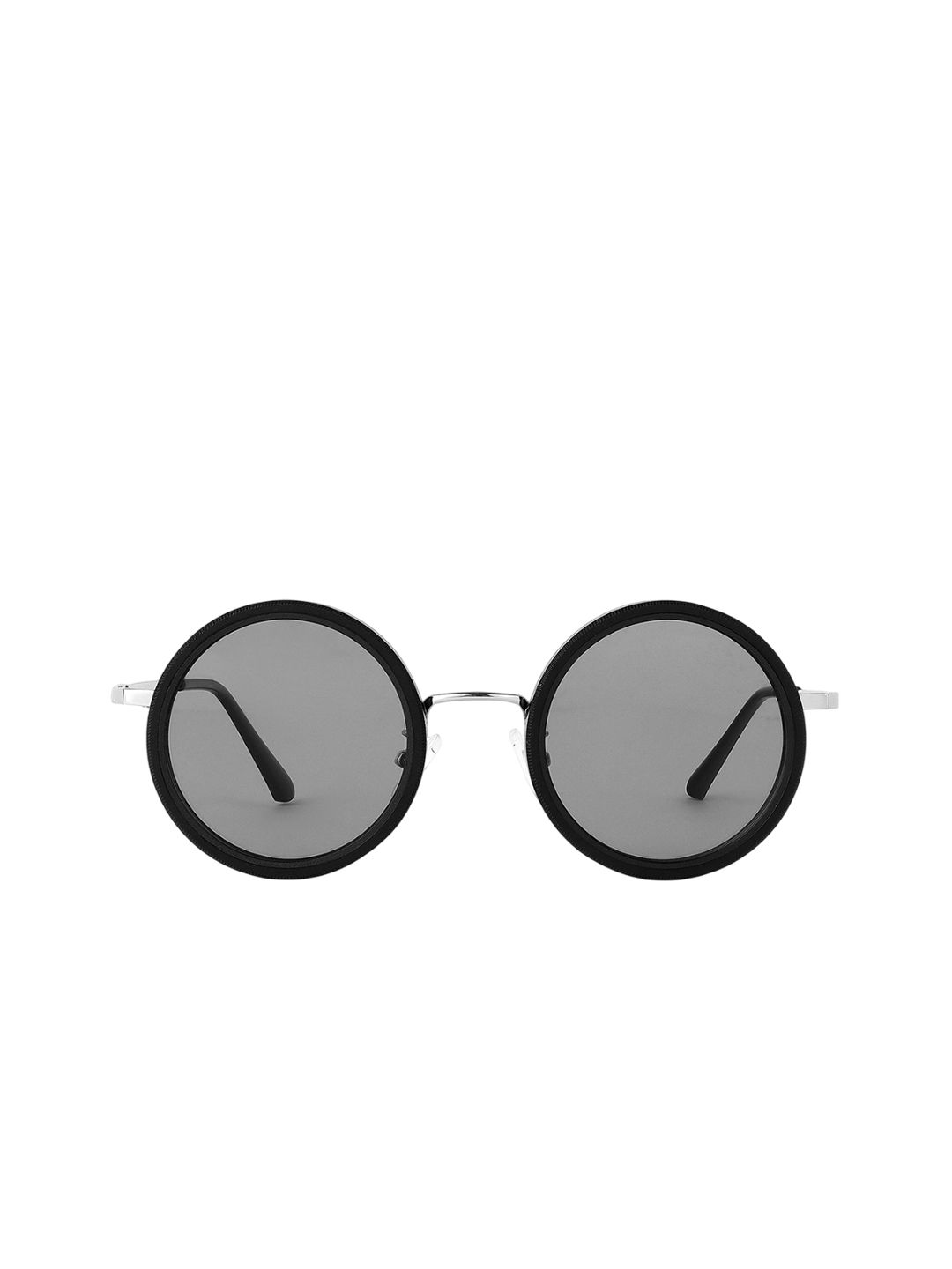 HASHTAG EYEWEAR Unisex Black Lens & Silver-Toned Round Sunglasses with-image-22