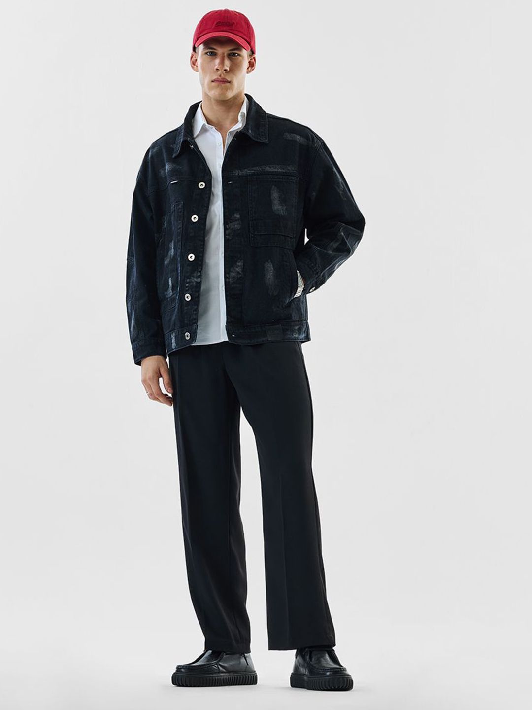 Snitch Men Relaxed Fit Pure Cotton Jacket-picture-17