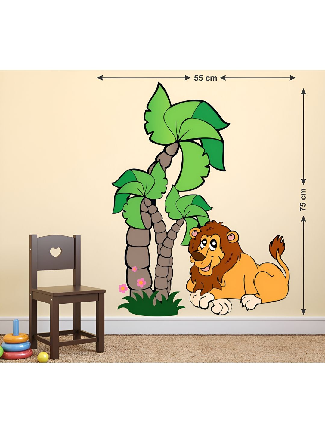 LANSTICK Yellow & Green Printed Matte-Finished Splash-Proof Eco-Friendly Wallpaper-picture-37