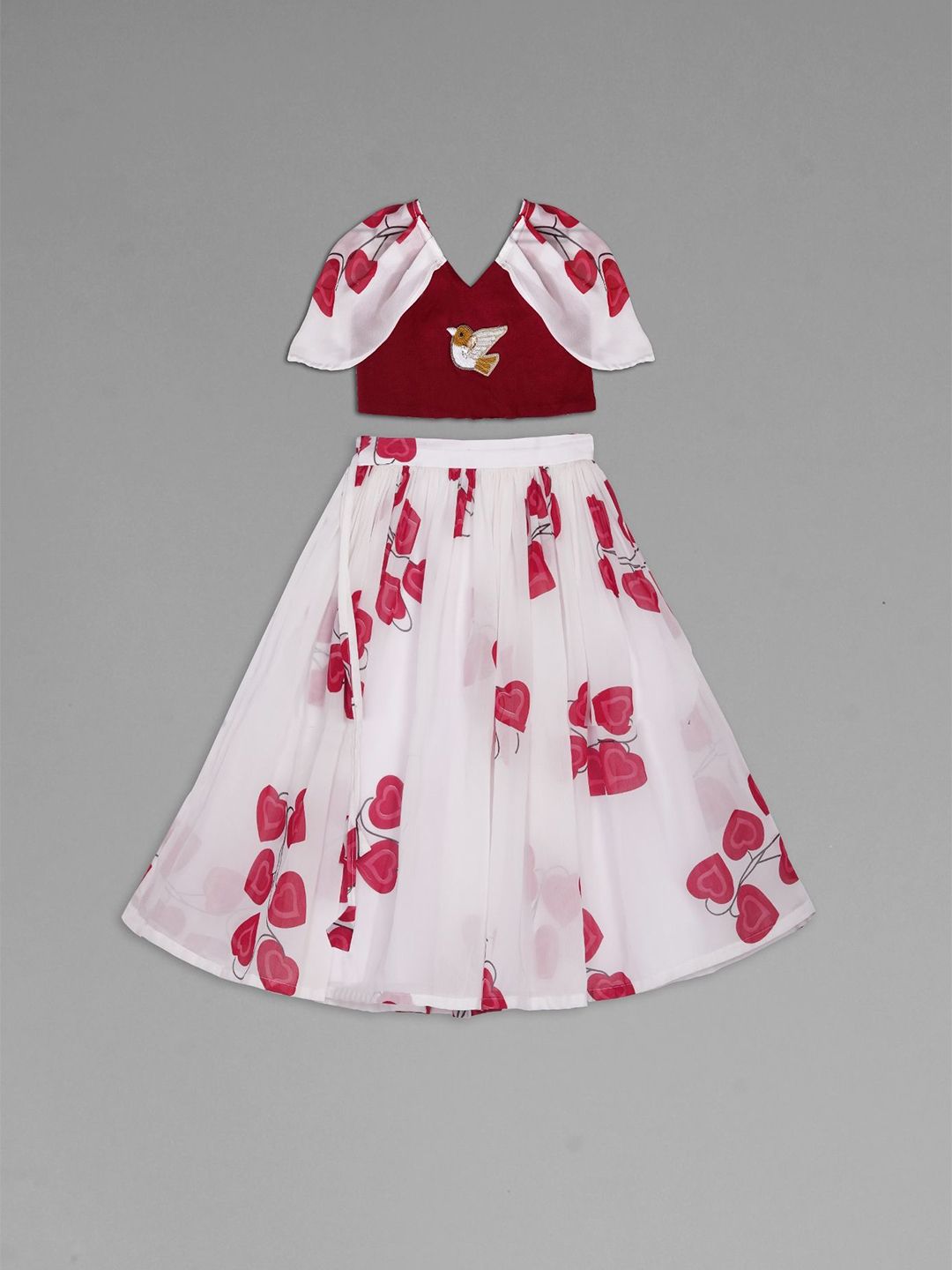 Anneca Girls Patchwork Ready to Wear Lehenga &-picture-20