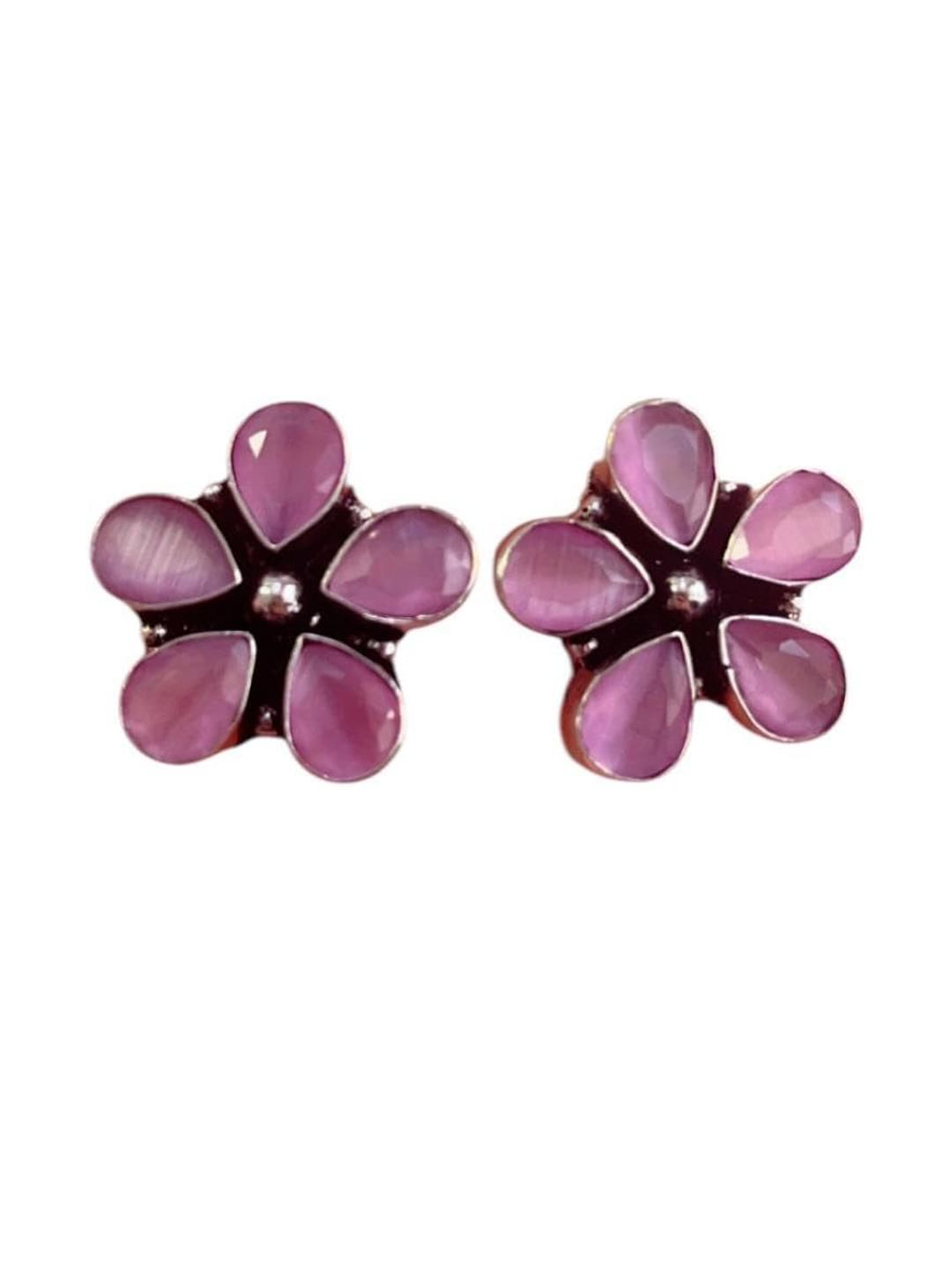 D Glamm Fashion-SPARKLING STYLE Floral Studs Earrings-picture-23