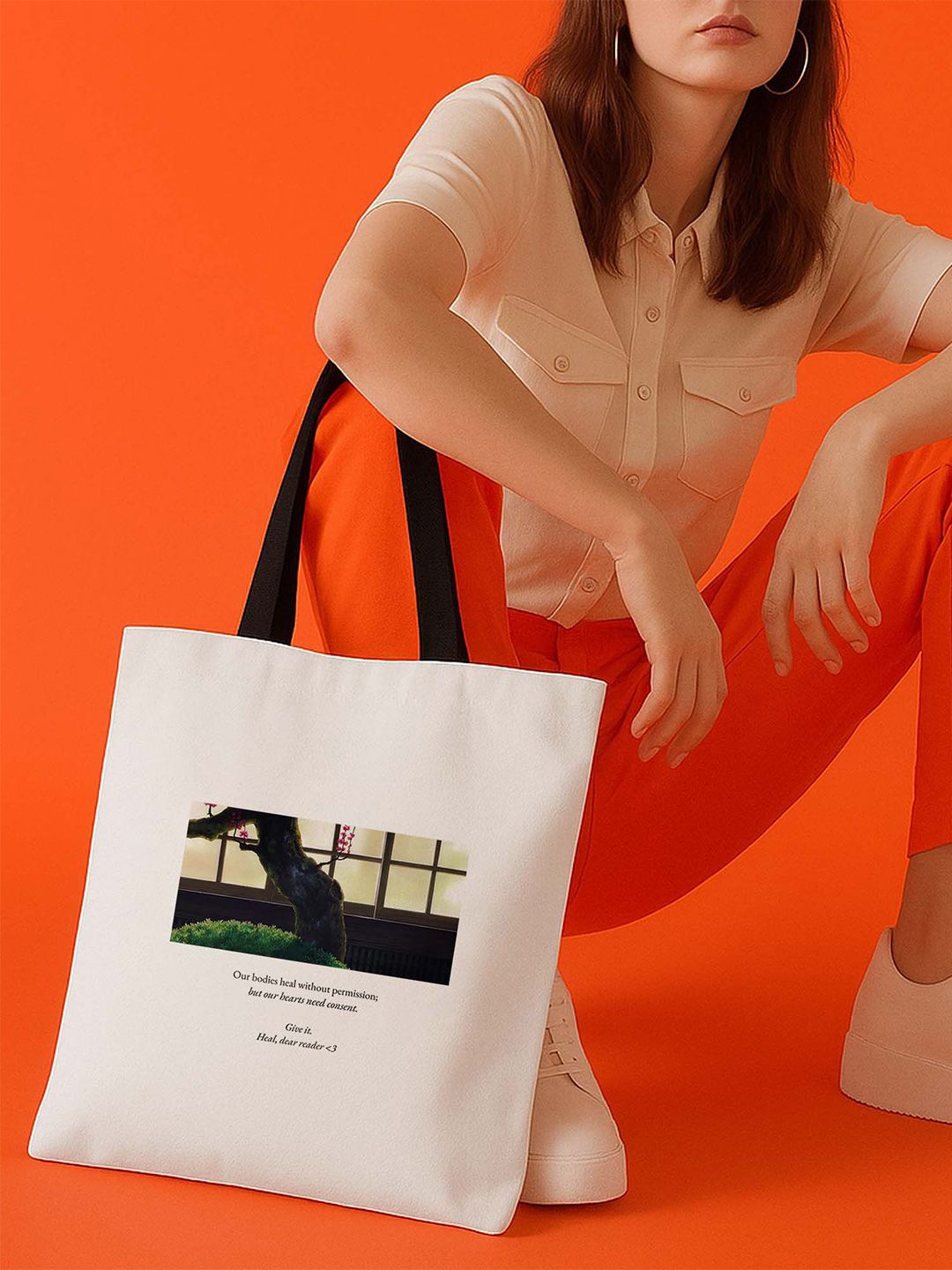 ARTBUG Unisex Typography Printed Shopper Tote Handbags-picture-21