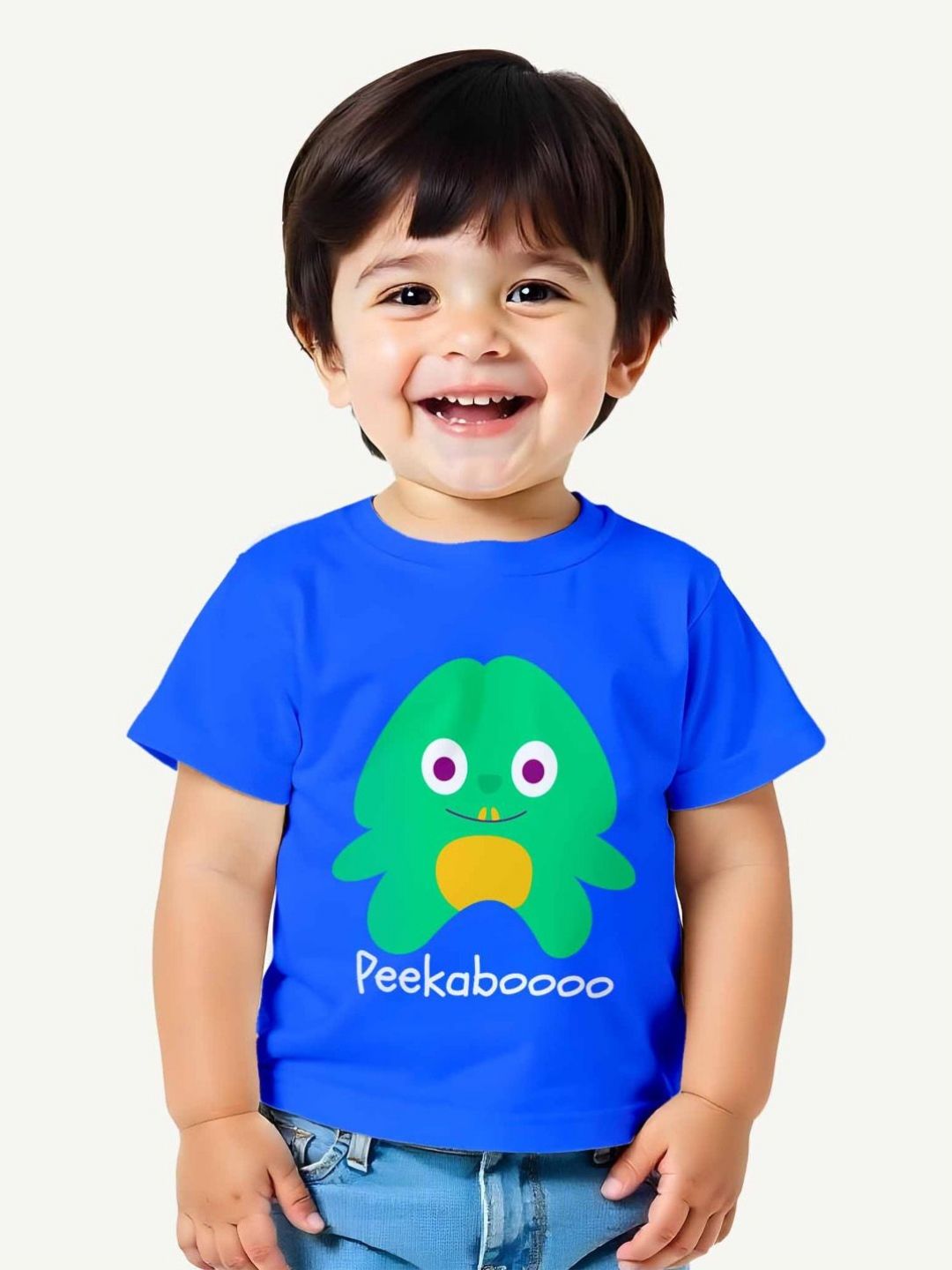 Guugly Wuugly Boys Graphic Printed Round Neck Cotton T-shirt-picture-46