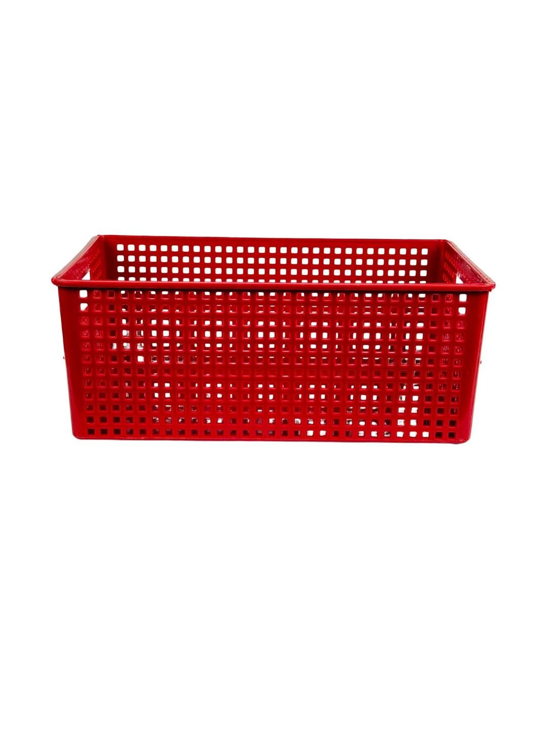 Go Hooked Multipurpose Plastic Storage Organizer | 22.5D x 40W x 22.5H CM Durable & Lightweight Storage Box for Home, Office, Kitchen, & Bathroom | Stackable Plastic Storage Bin-image-3