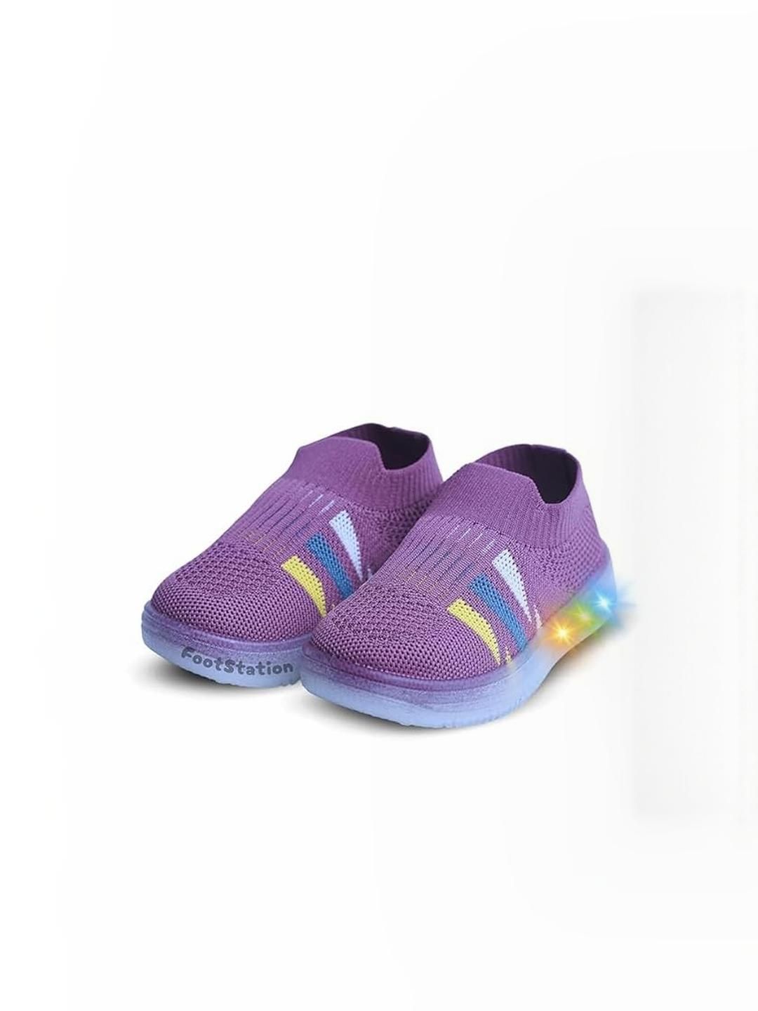 FootStation Boys Purple Canvas Slip-On Sneakers-picture-40