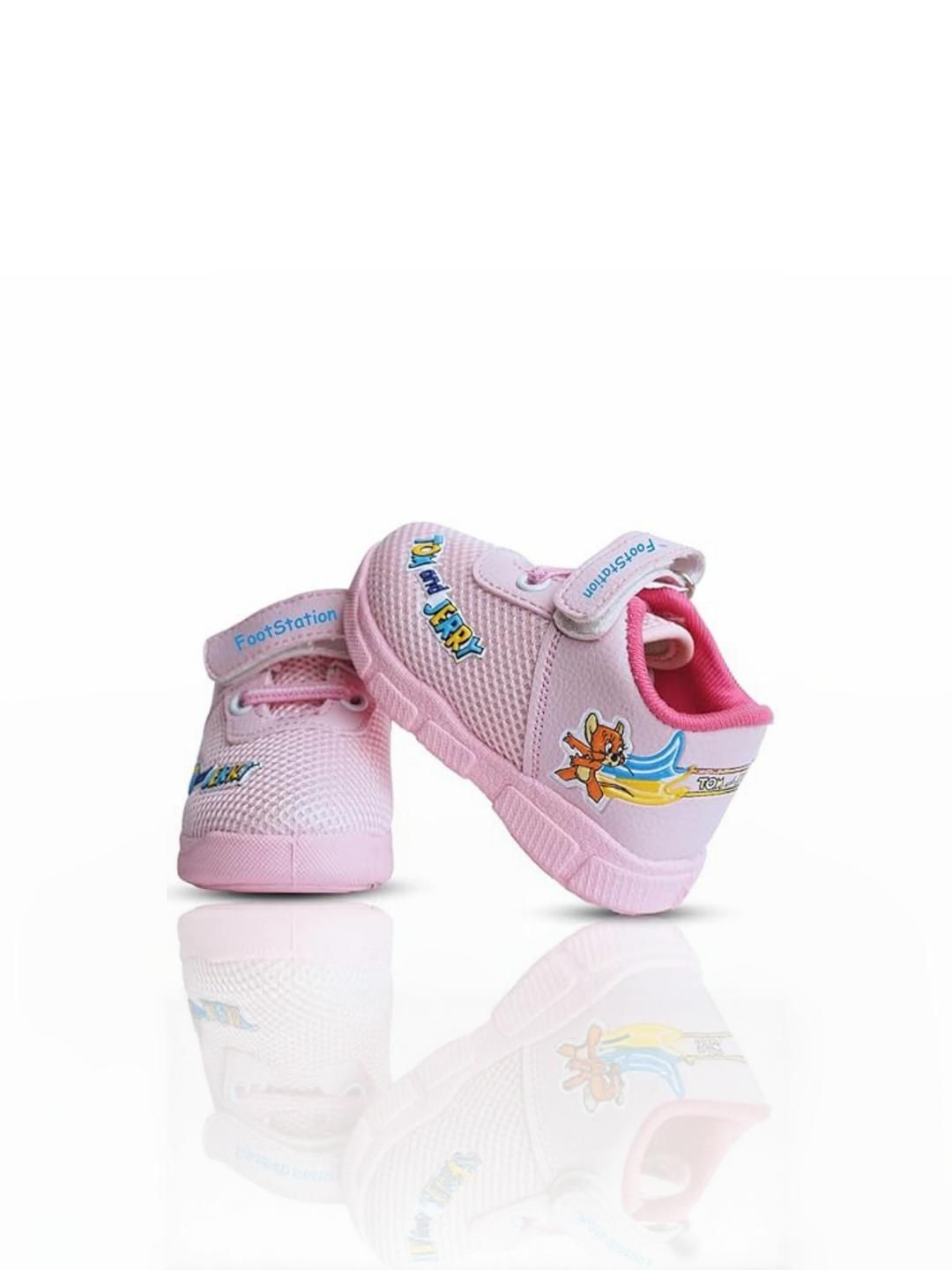 FootStation Girls Pink Canvas Slip-On Sneakers-picture-51