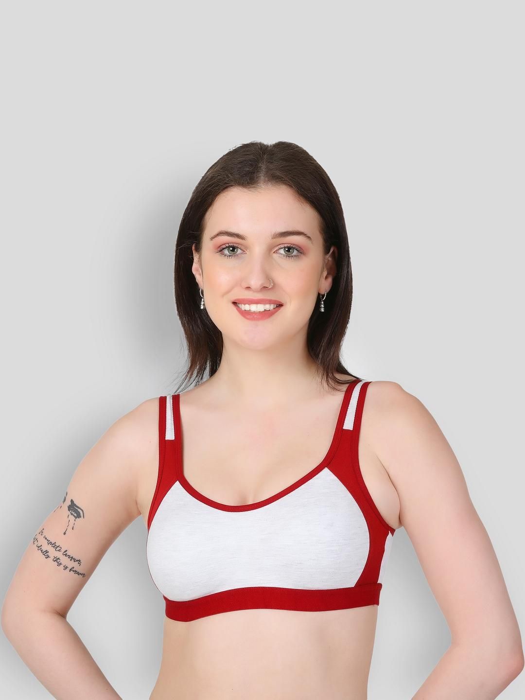 Famup Cotton Support Bra Full Coverage-image-16