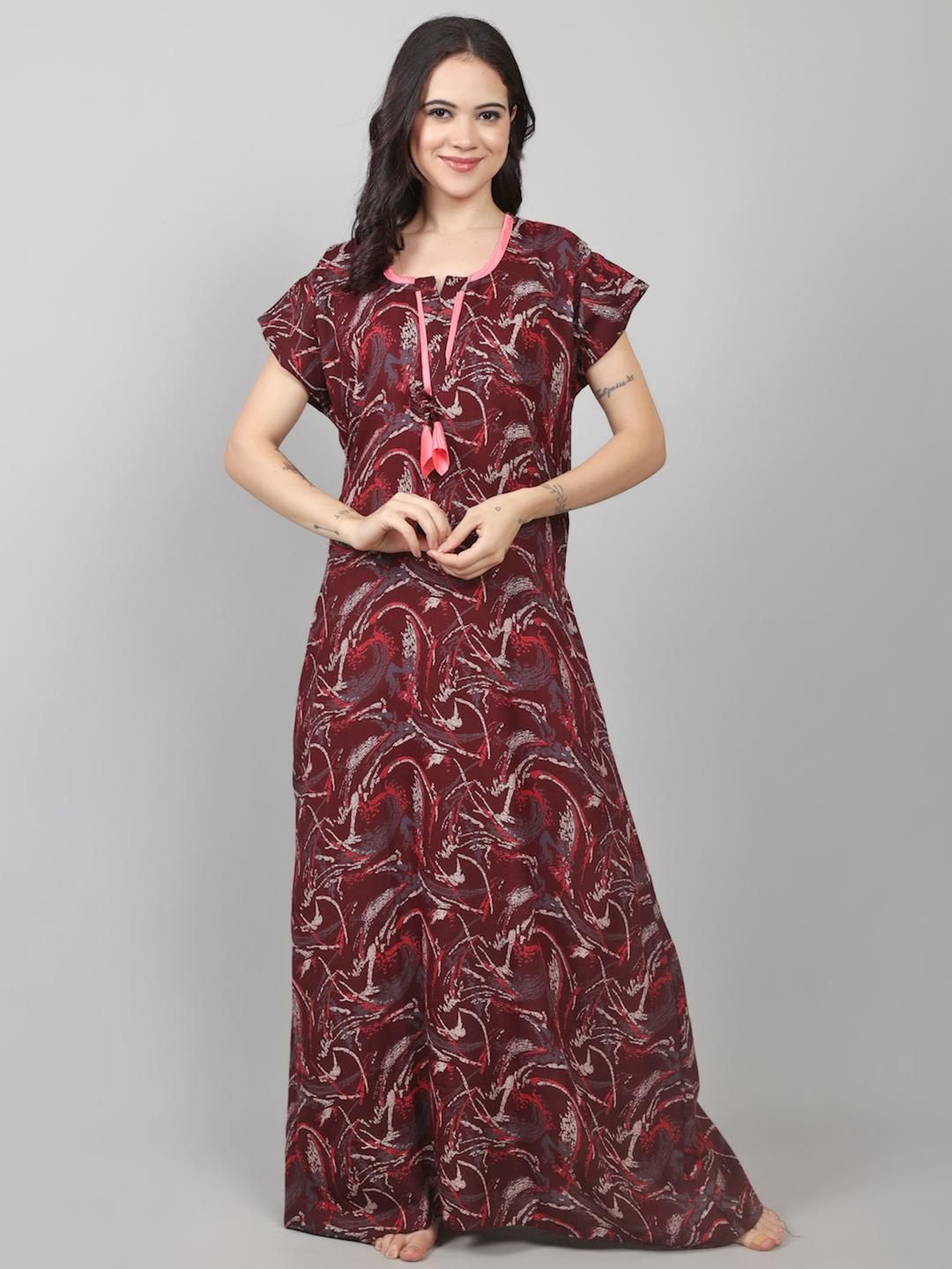 Be You Printed Maxi Nightdress-picture-42