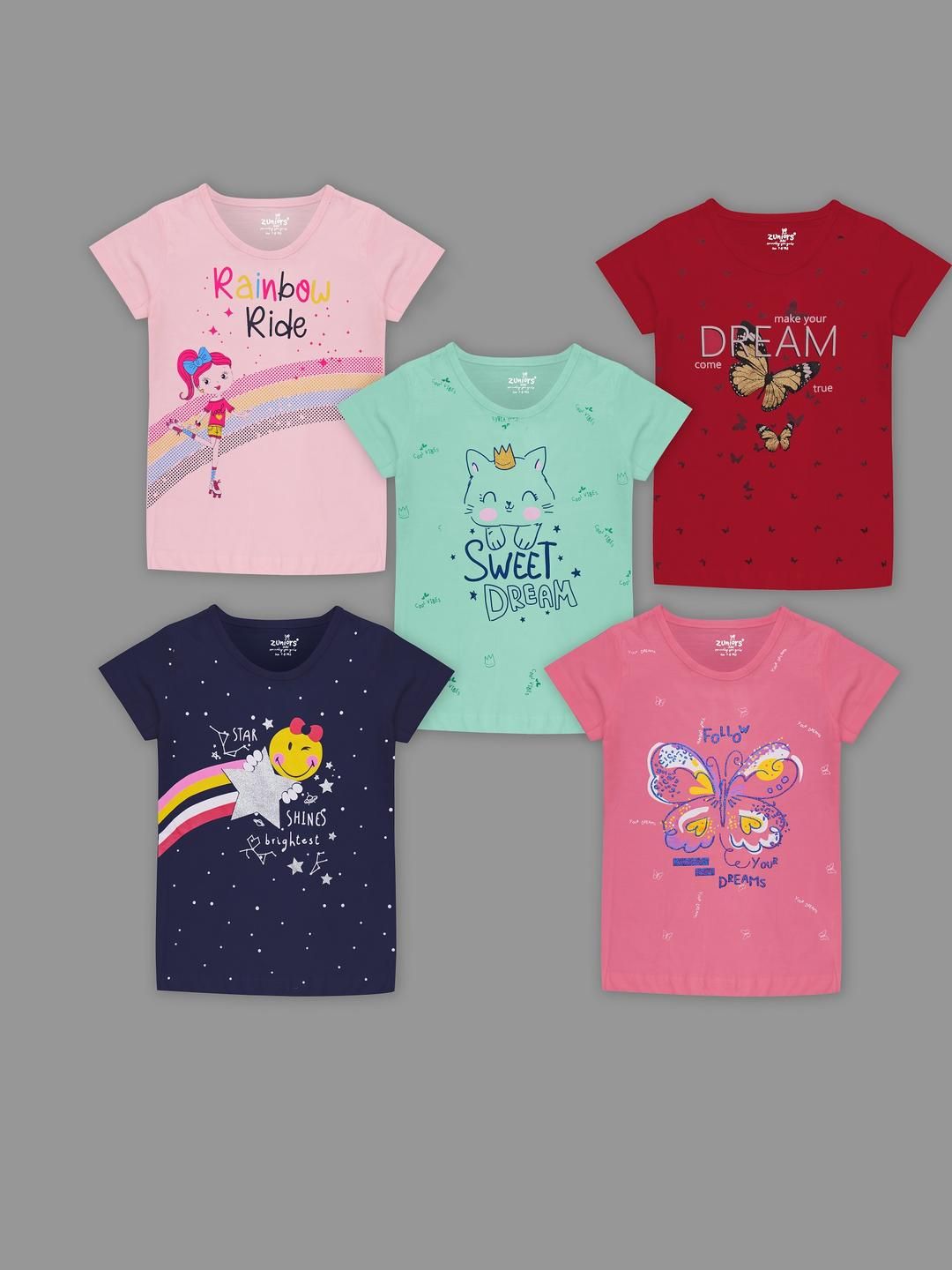 ZUNIORS SSC Kids-Unisex Navy Blue Cotton Printed Tshirts-picture-58