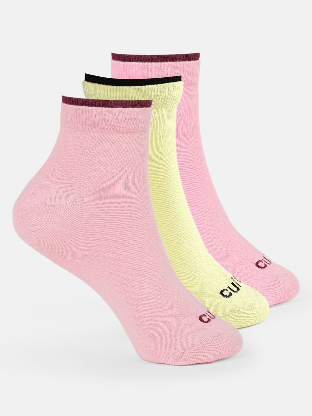 CULT Women Pack Of 3 Ankle-length Socks-image-35