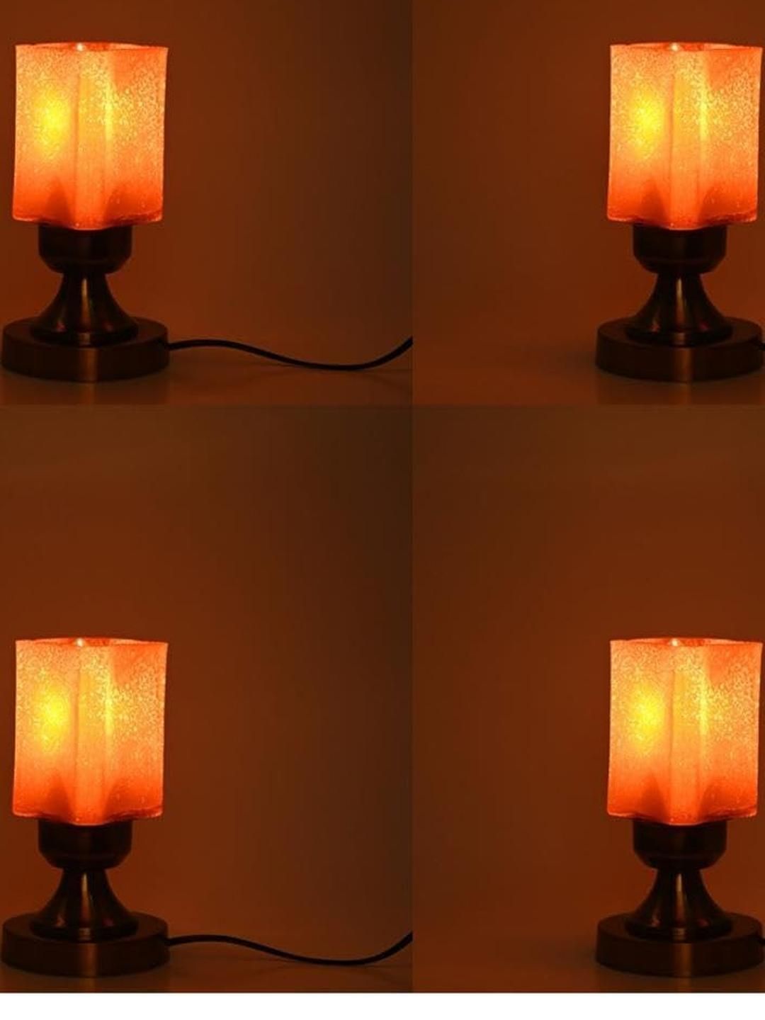 SOMIL Pink Glass Cylinder Table Lamps-picture-16