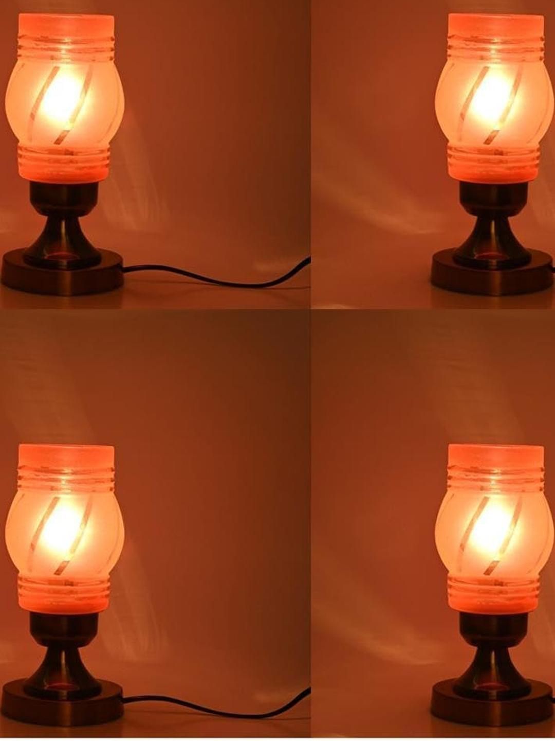 SOMIL Pink Glass Cylinder Table Lamps-picture-15