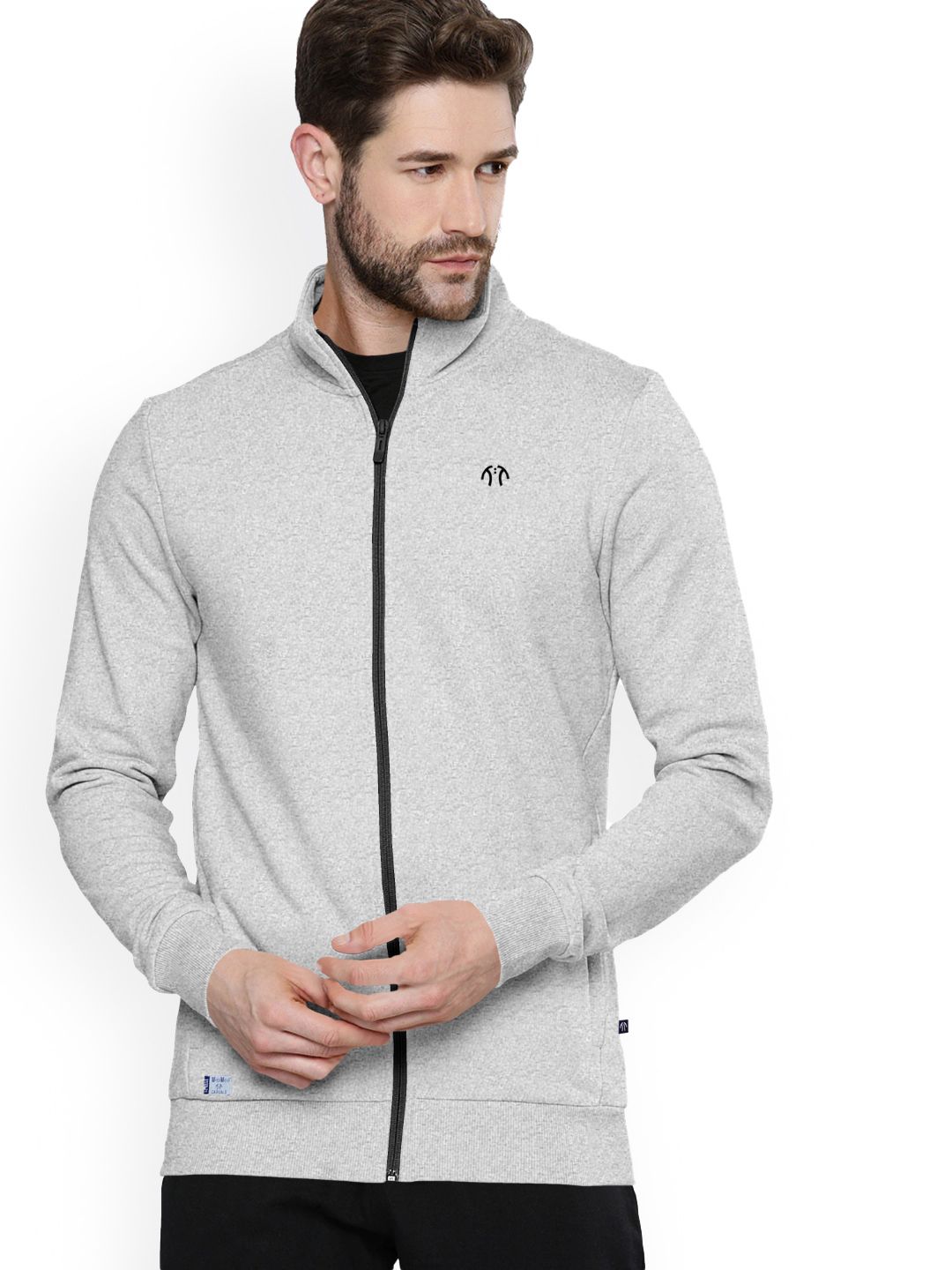 Triptee Men Mock Collar Solid Sporty Jacket-picture-23