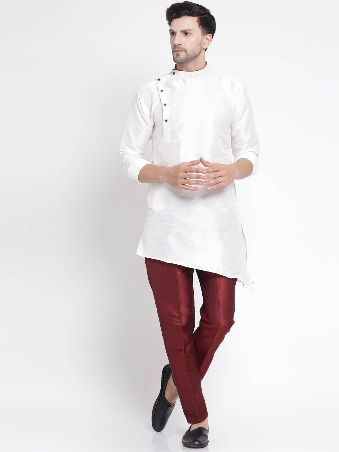 TS LIFESTYLE Men Regular Dupion Silk Kurta with Pyjamas-picture-30