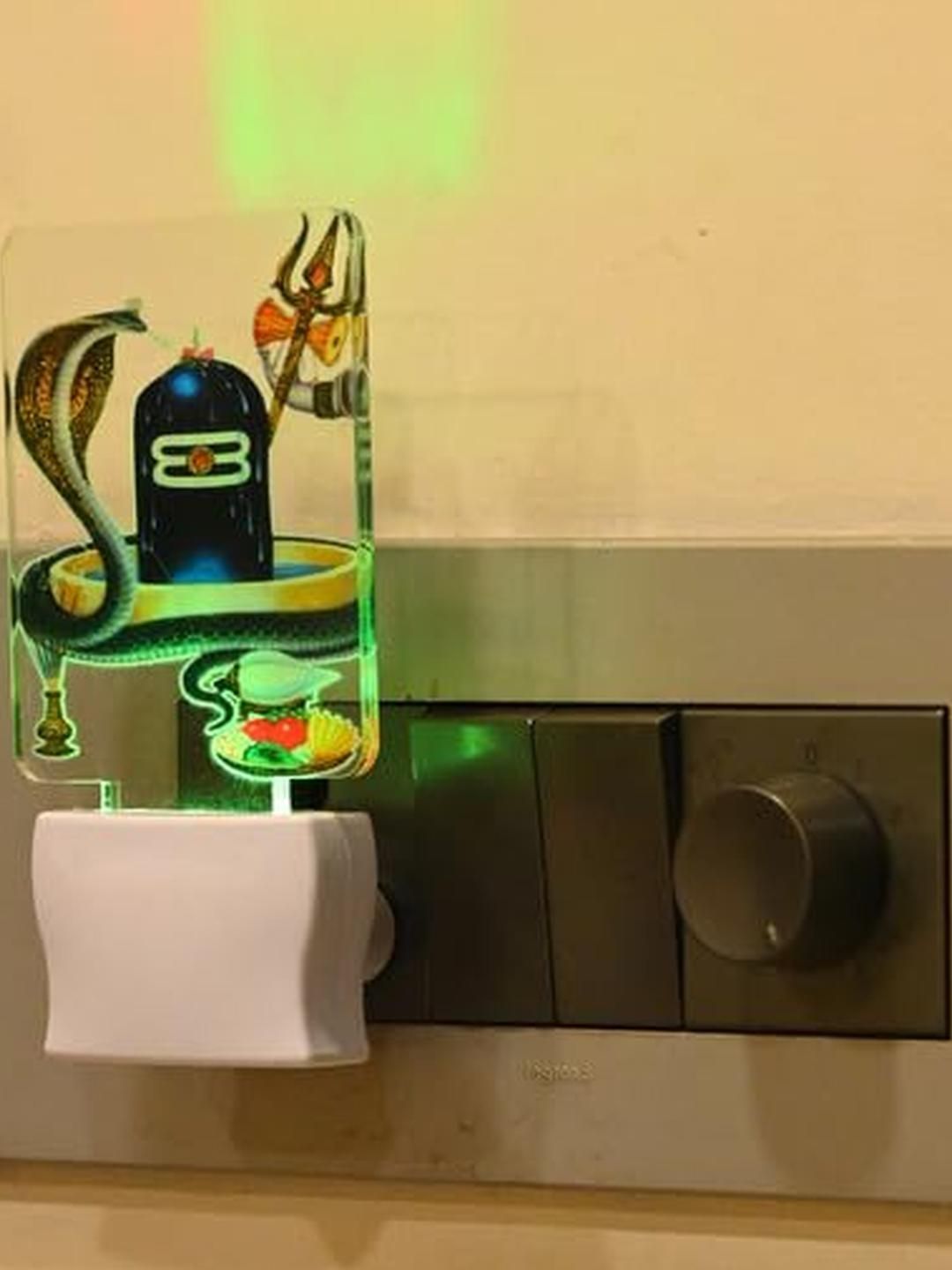 SOMIL 3D Illusion Effect Multicolour Shiv Ling Printed Led Night Lamp-image-6