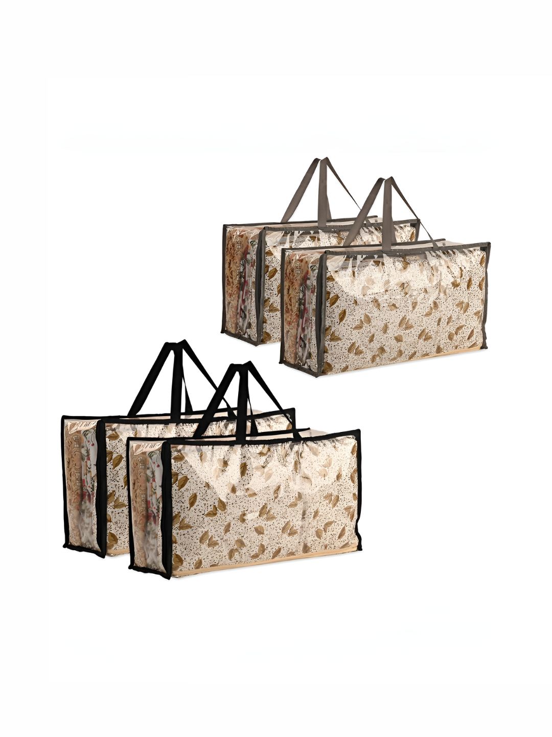 RUBOXA Transparent Set of 4 Regular Multi-Utility Organisers-picture-16