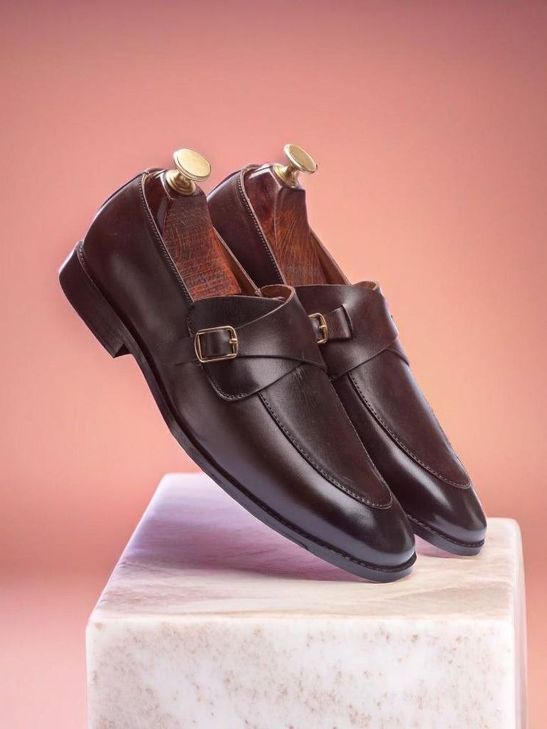 MILLE DOLLARI Men Leather Formal Monk Shoes-picture-53