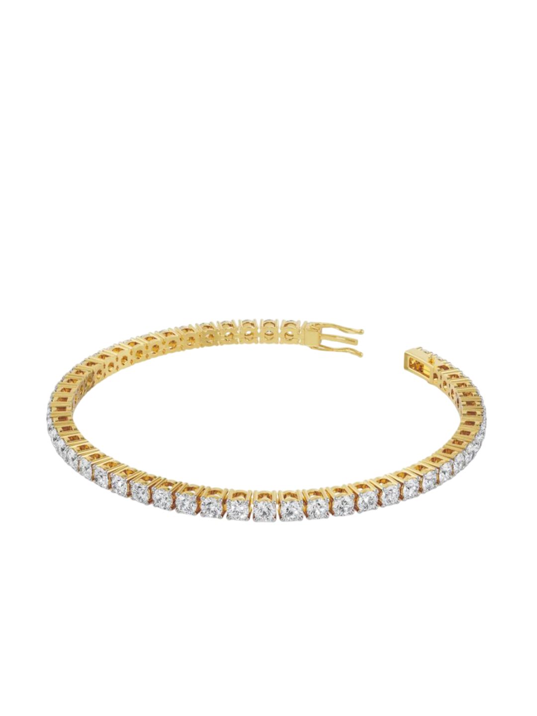 Emori Women Glimmering Lab Diamond Bracelet in 14KT Gold-picture-47