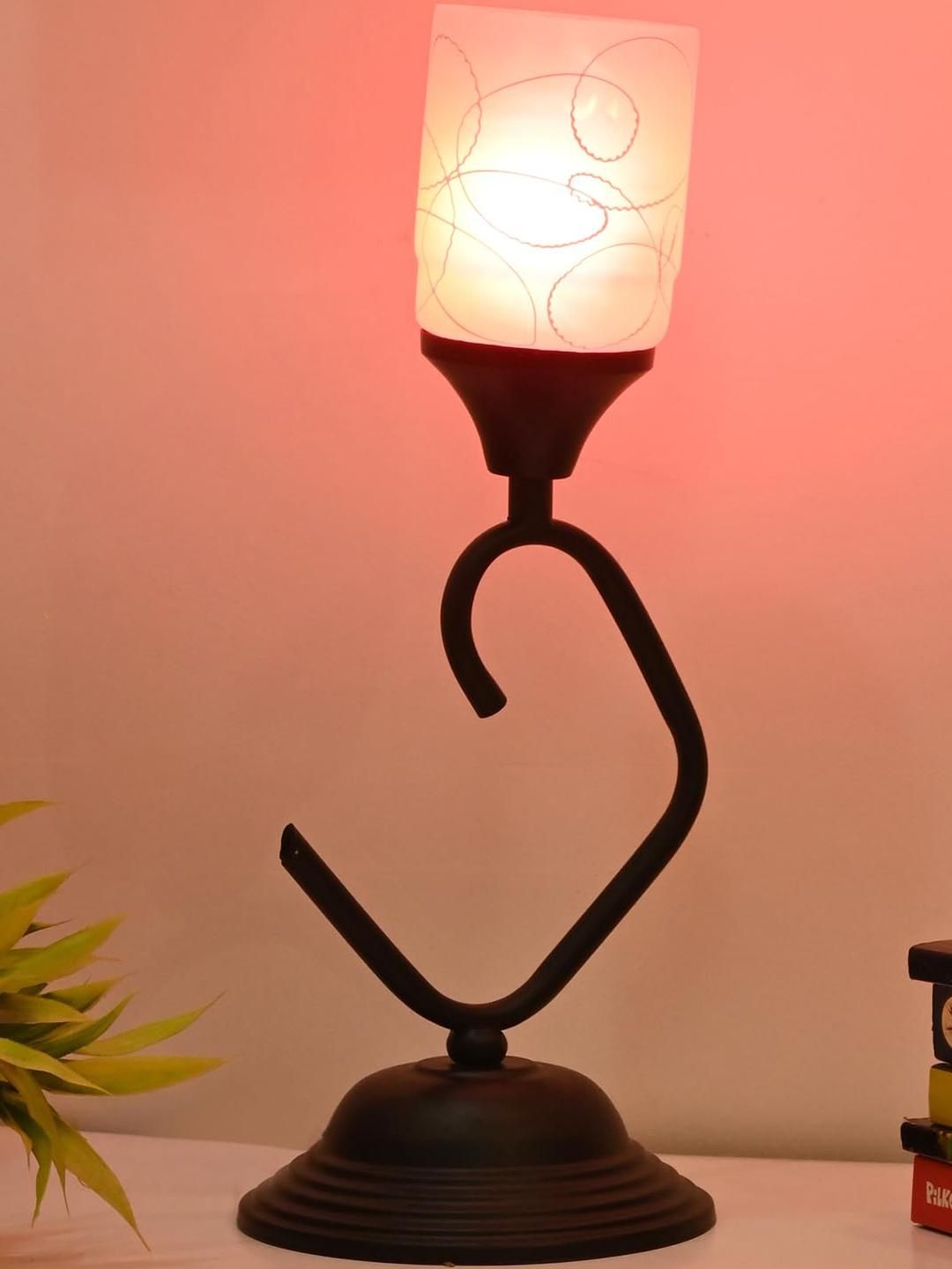 SOMIL Pink Glass Cylinder Table Lamps-picture-22