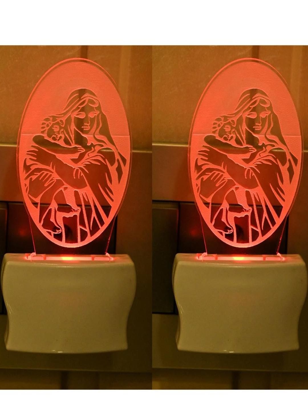 SOMIL Blue & Blue Printed Glass Cylinder Shaped Wall Lamp-picture-32