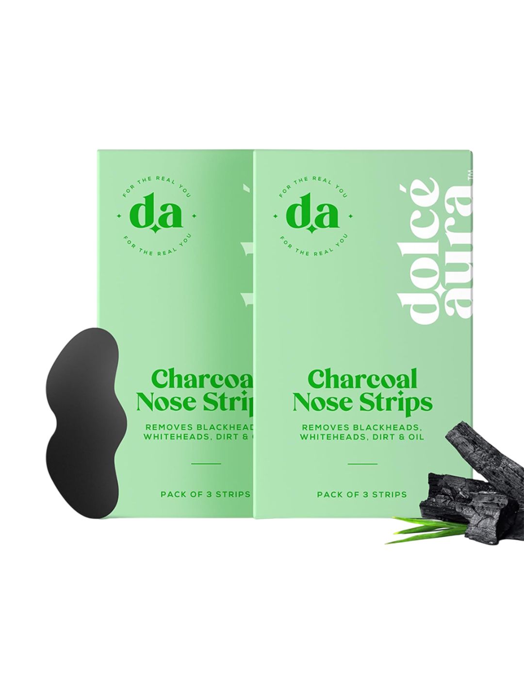 Dolce Aura Set Of 2 Blackhead Remover Bamboo Charcoal Nose Strips- 3 Strips Each-picture-15