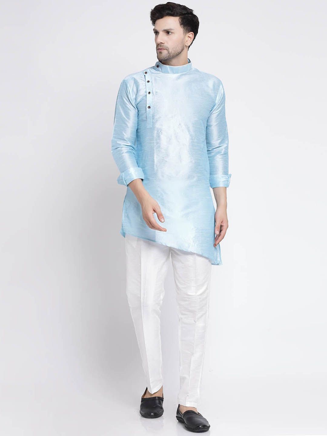 TS LIFESTYLE Men Regular Dupion Silk Kurta with Pyjamas-picture-47